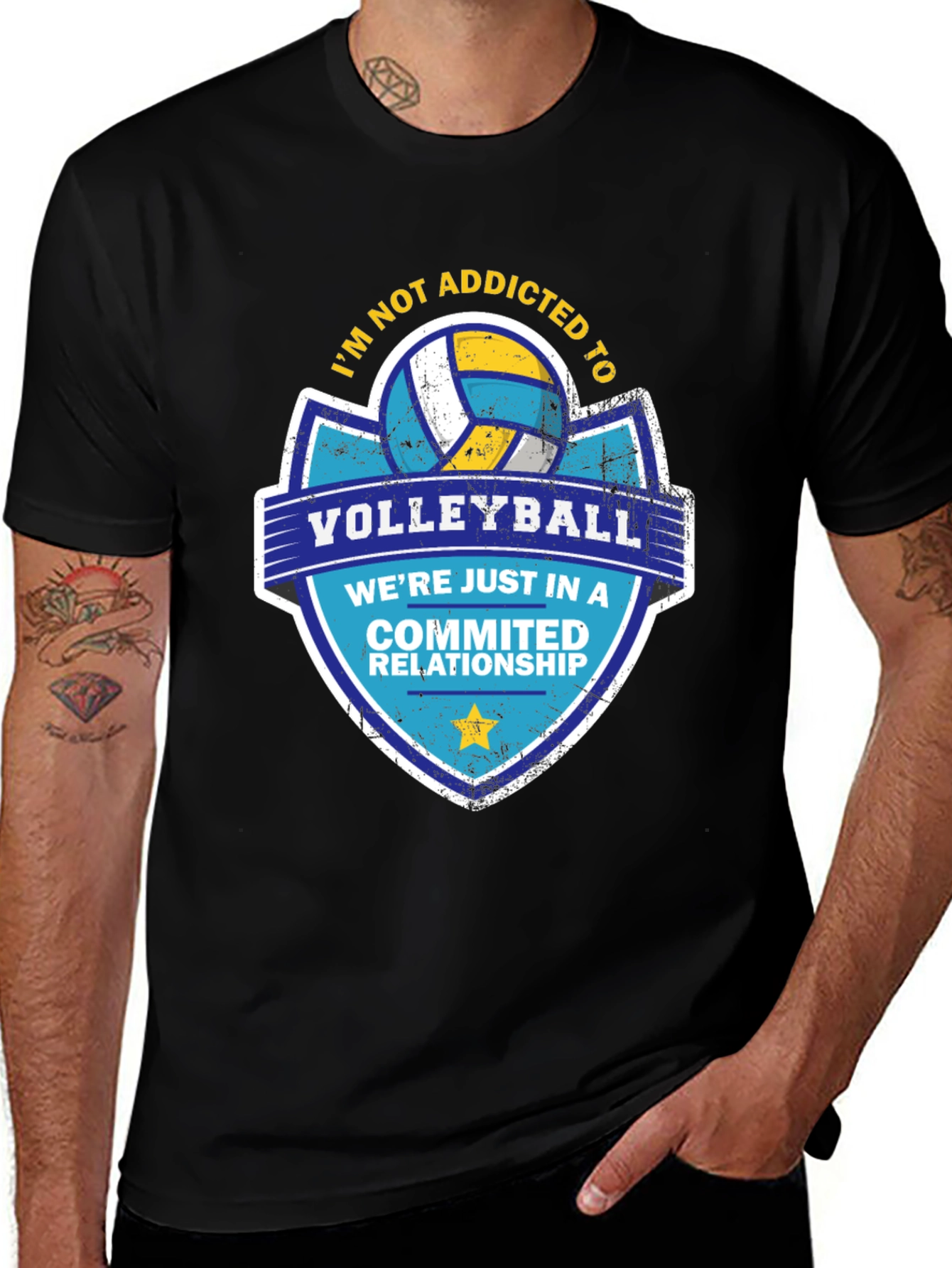 Variant 18 of Volleyball Committed Relationship T-Shirt