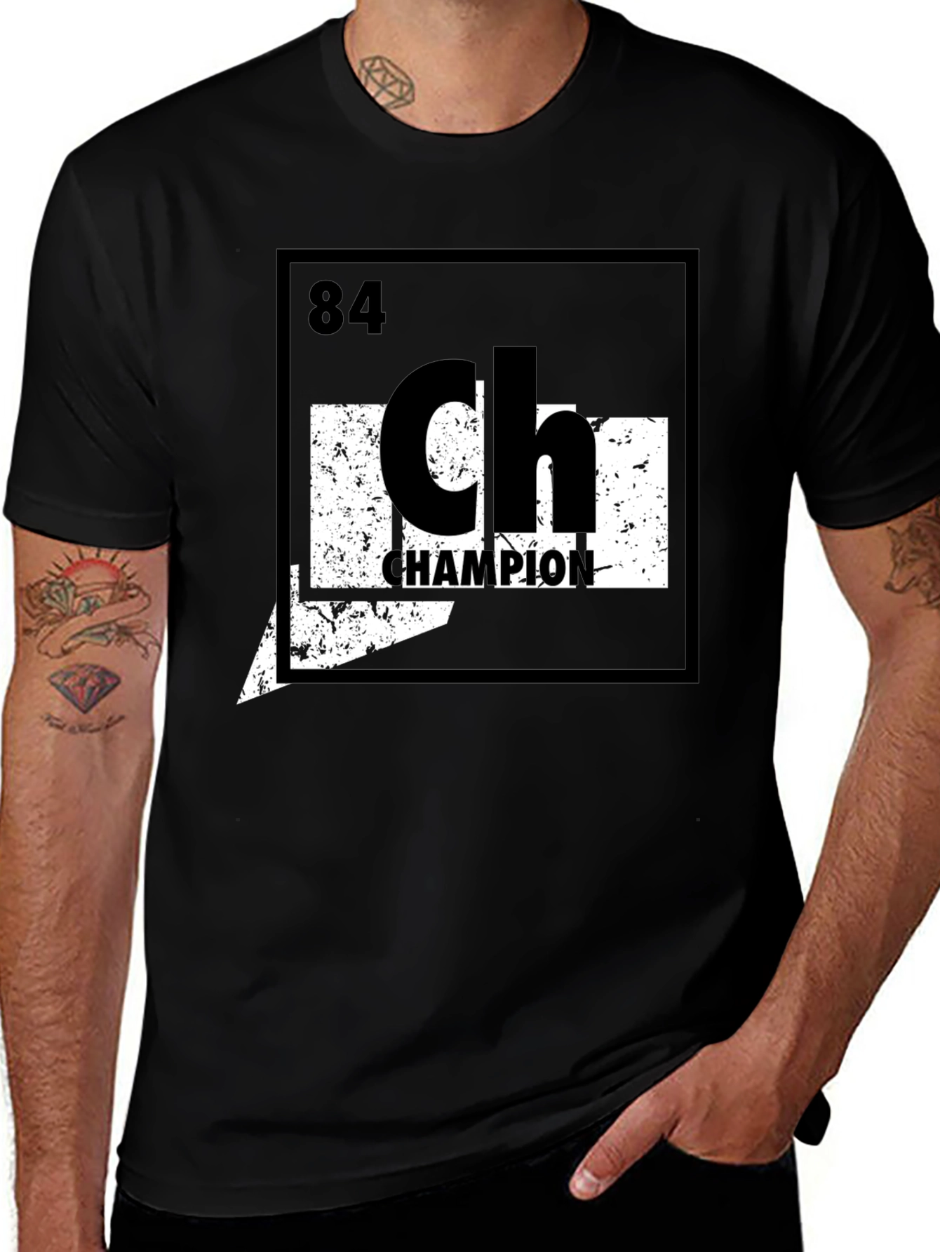 Variant 26 of Champion Periodic Table Element Style Graphic T-Shirt