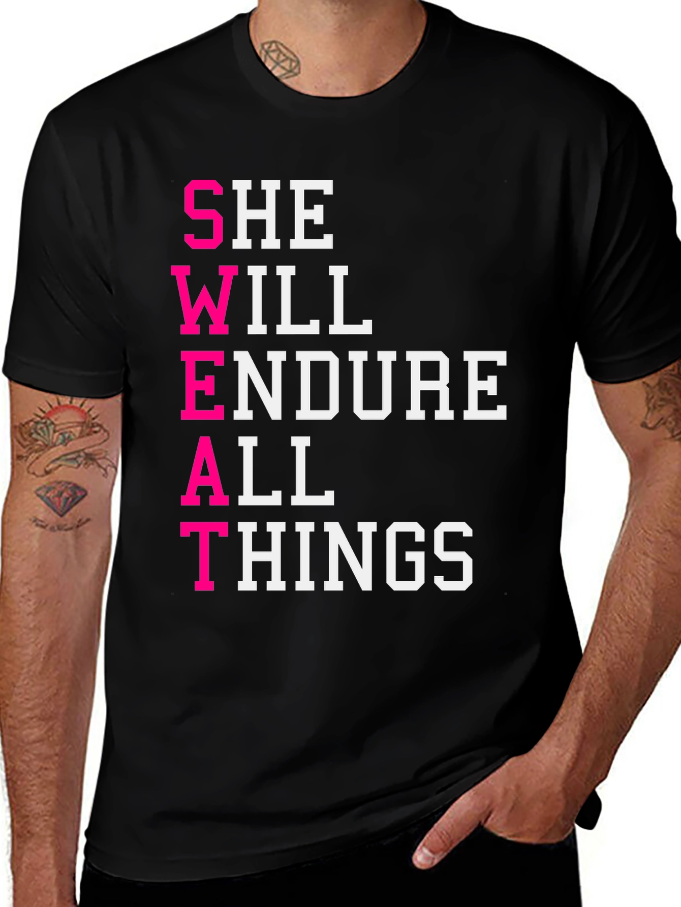 Variant 24 of SWEAT Motivational Graphic T-Shirt