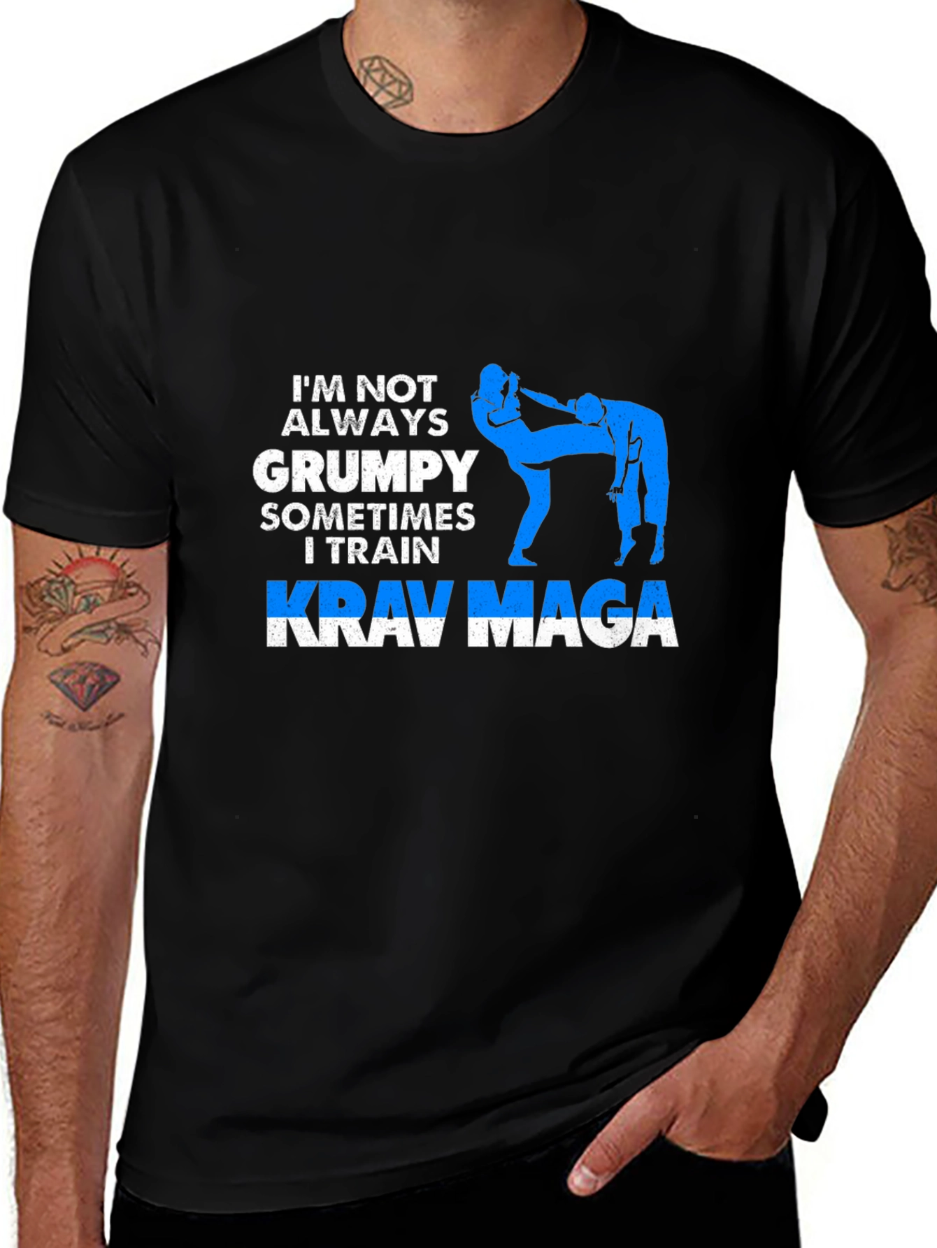 Krav Maga Training T-Shirt - Grumpy Humor Tee