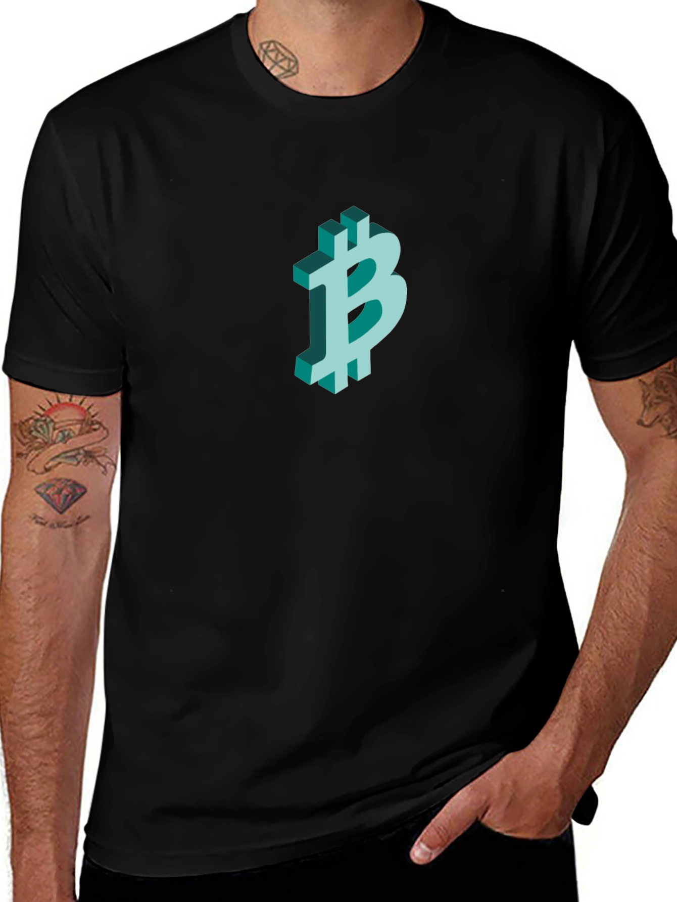 Variant 4 of Bitcoin Crypto Tee - Cool Minimalist Design