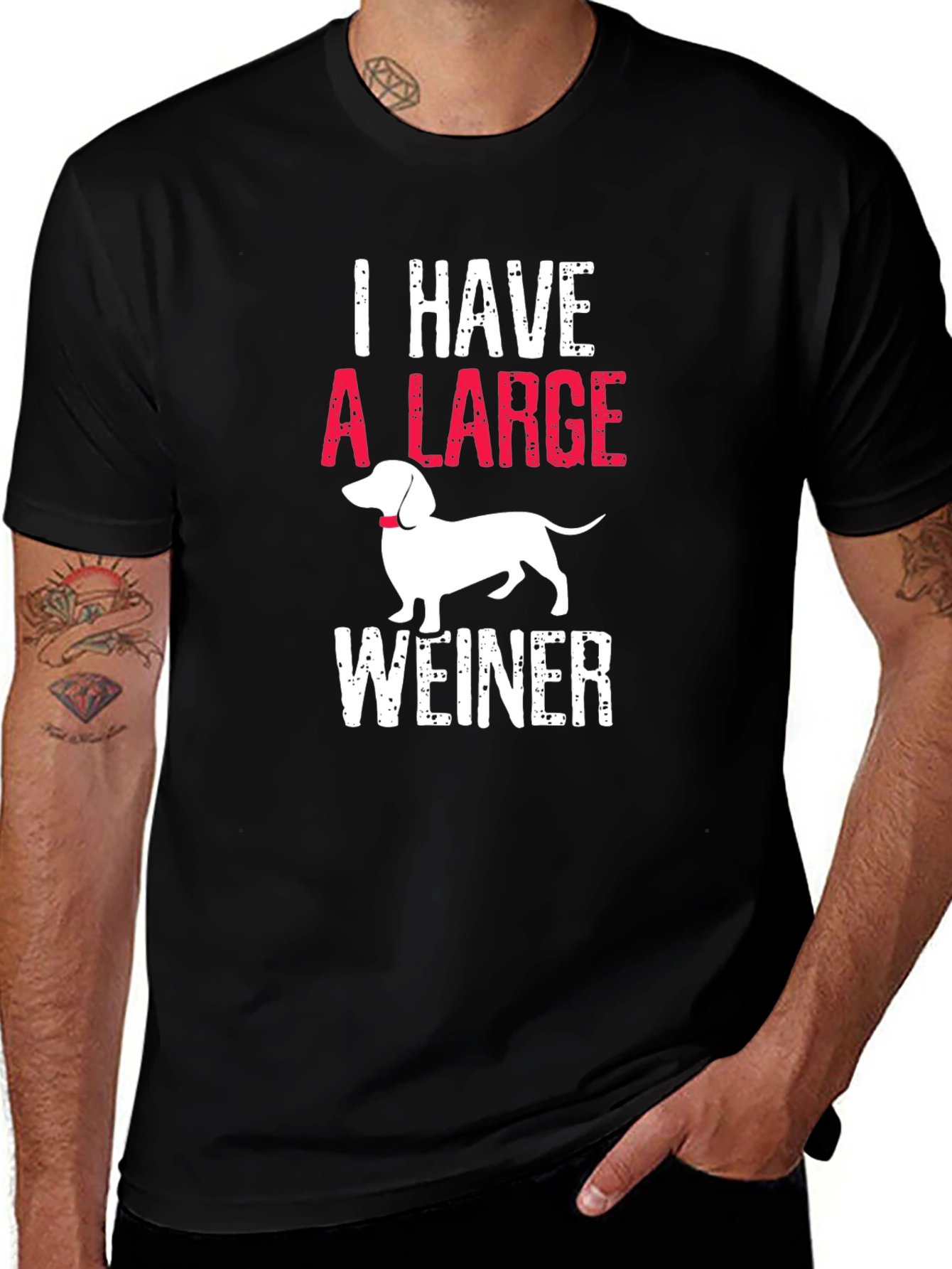 I Have A Large Weiner T-Shirt Dachshund