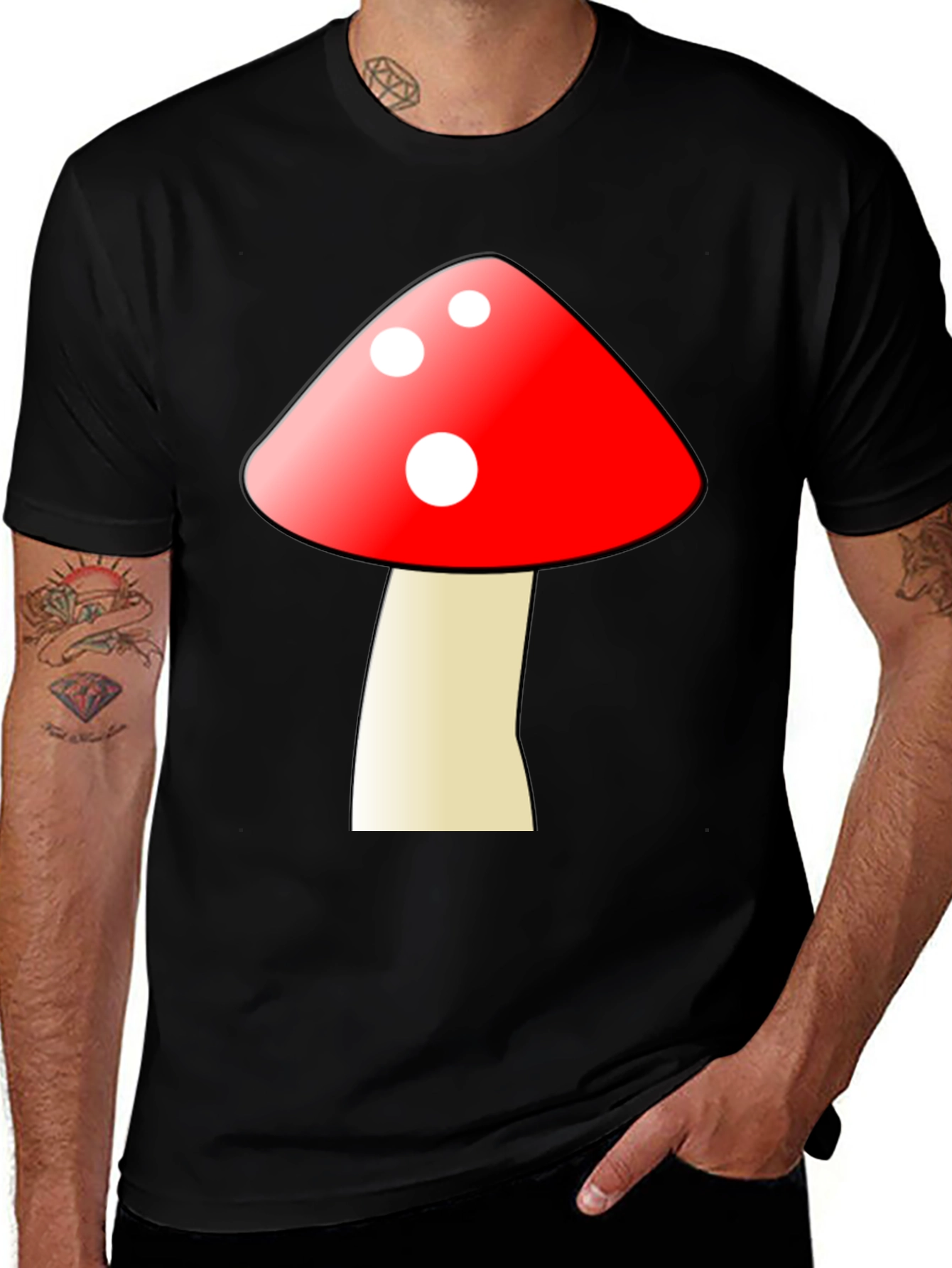 Variant 19 of Mushroom Graphic Tee - Whimsical Style