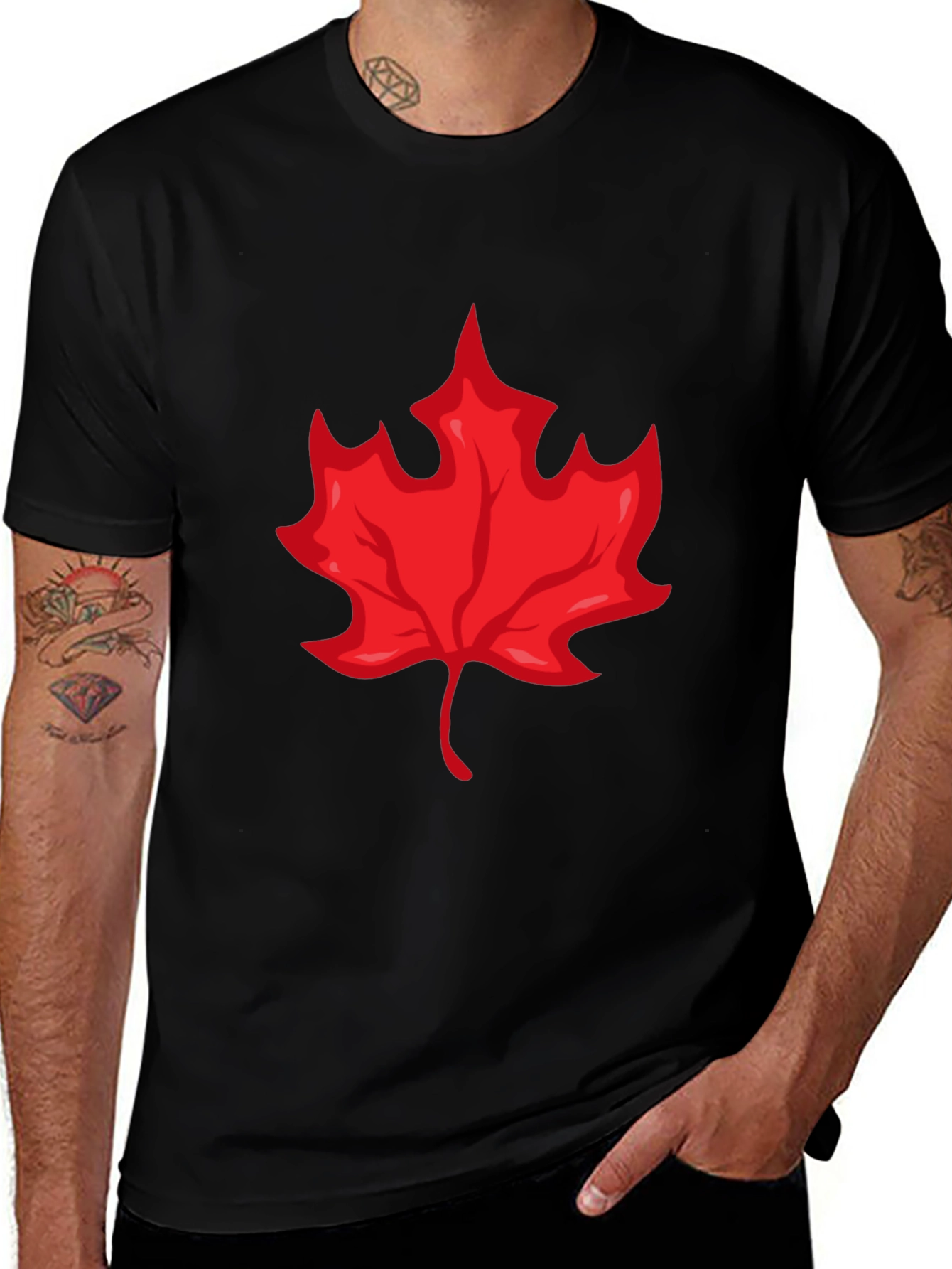 Variant 19 of Maple Leaf Graphic Tee - Canadian Pride
