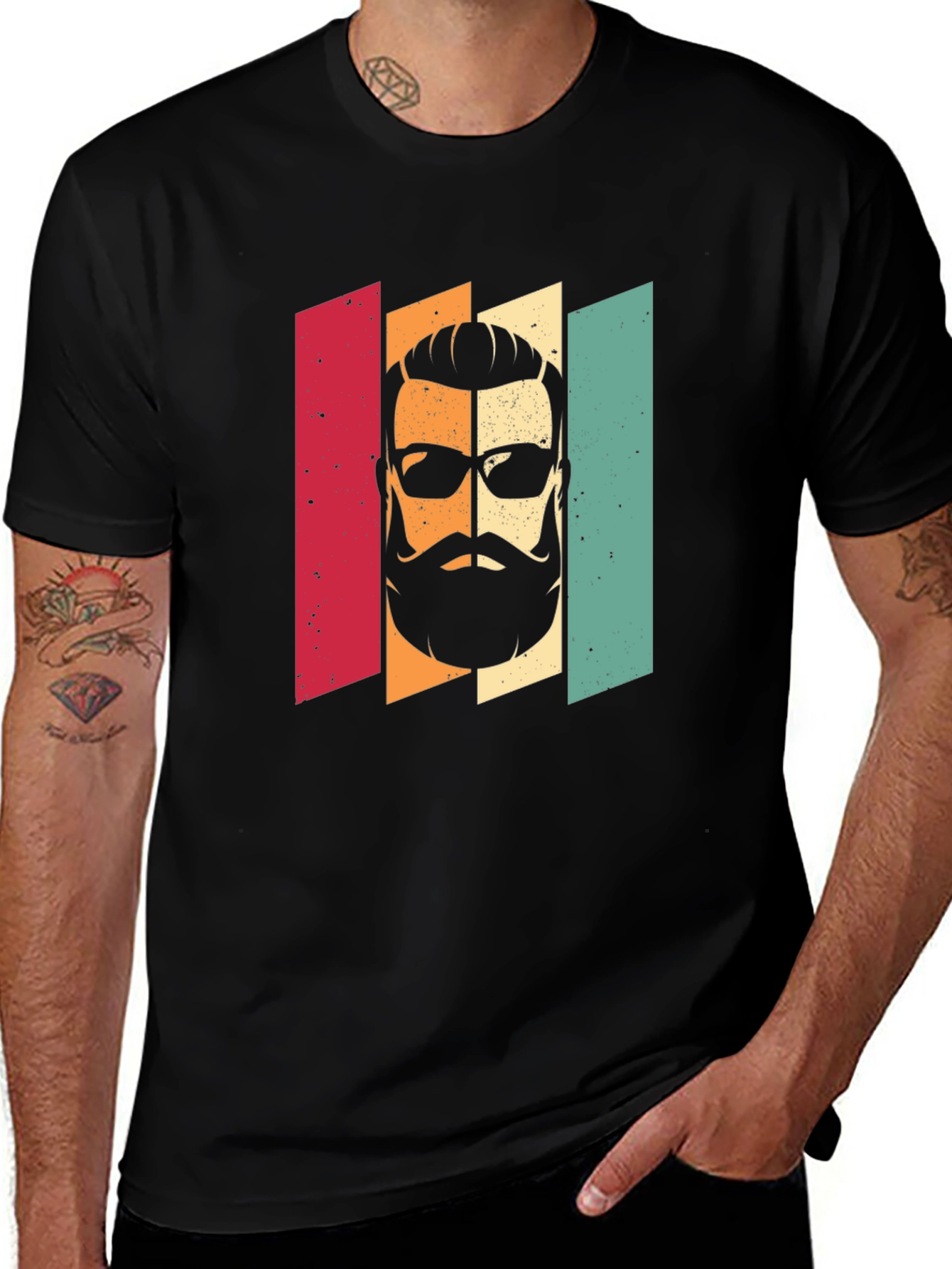 Variant 9 of Retro Beard Graphic T-Shirt