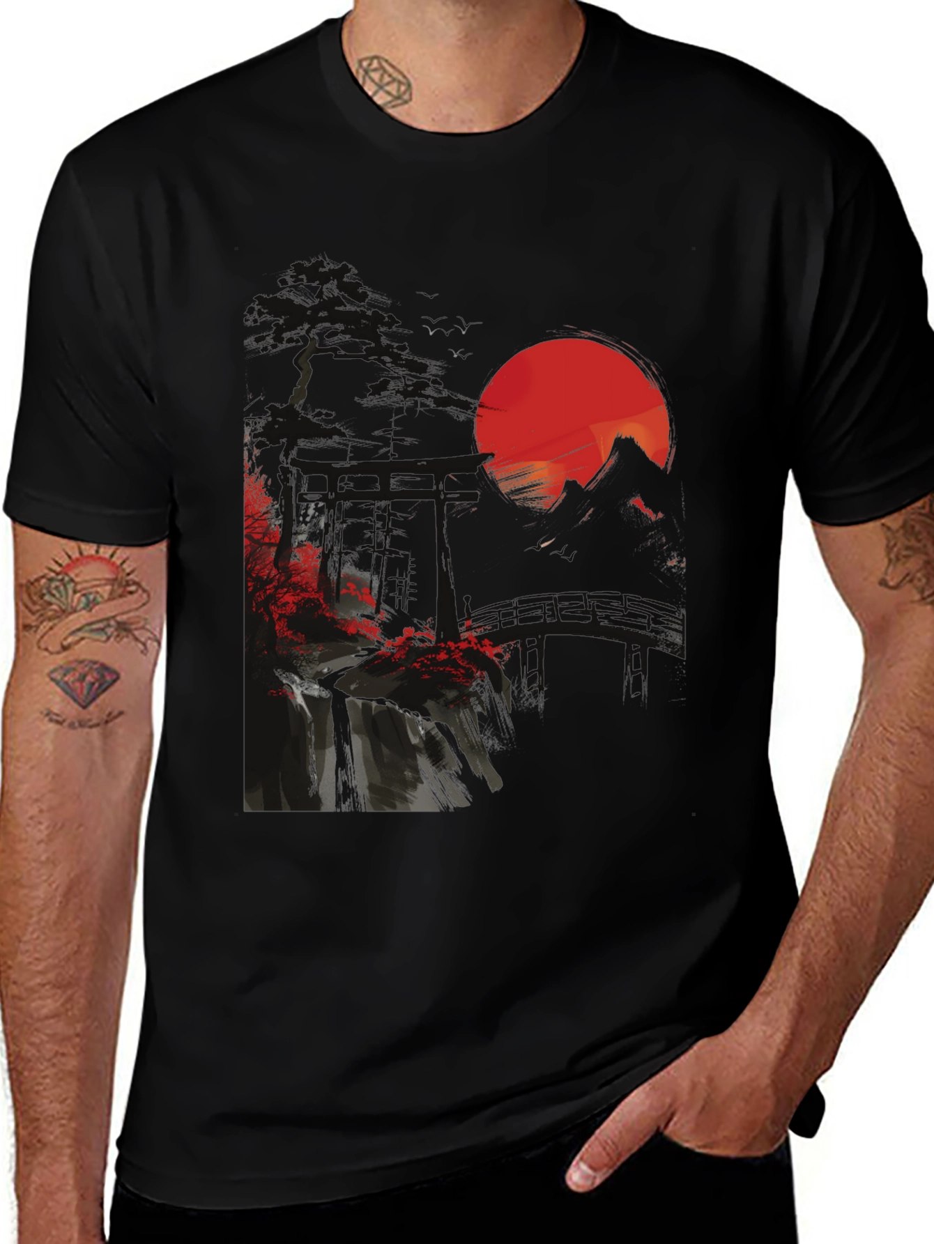Variant 10 of Japanese Sunset Graphic Tee