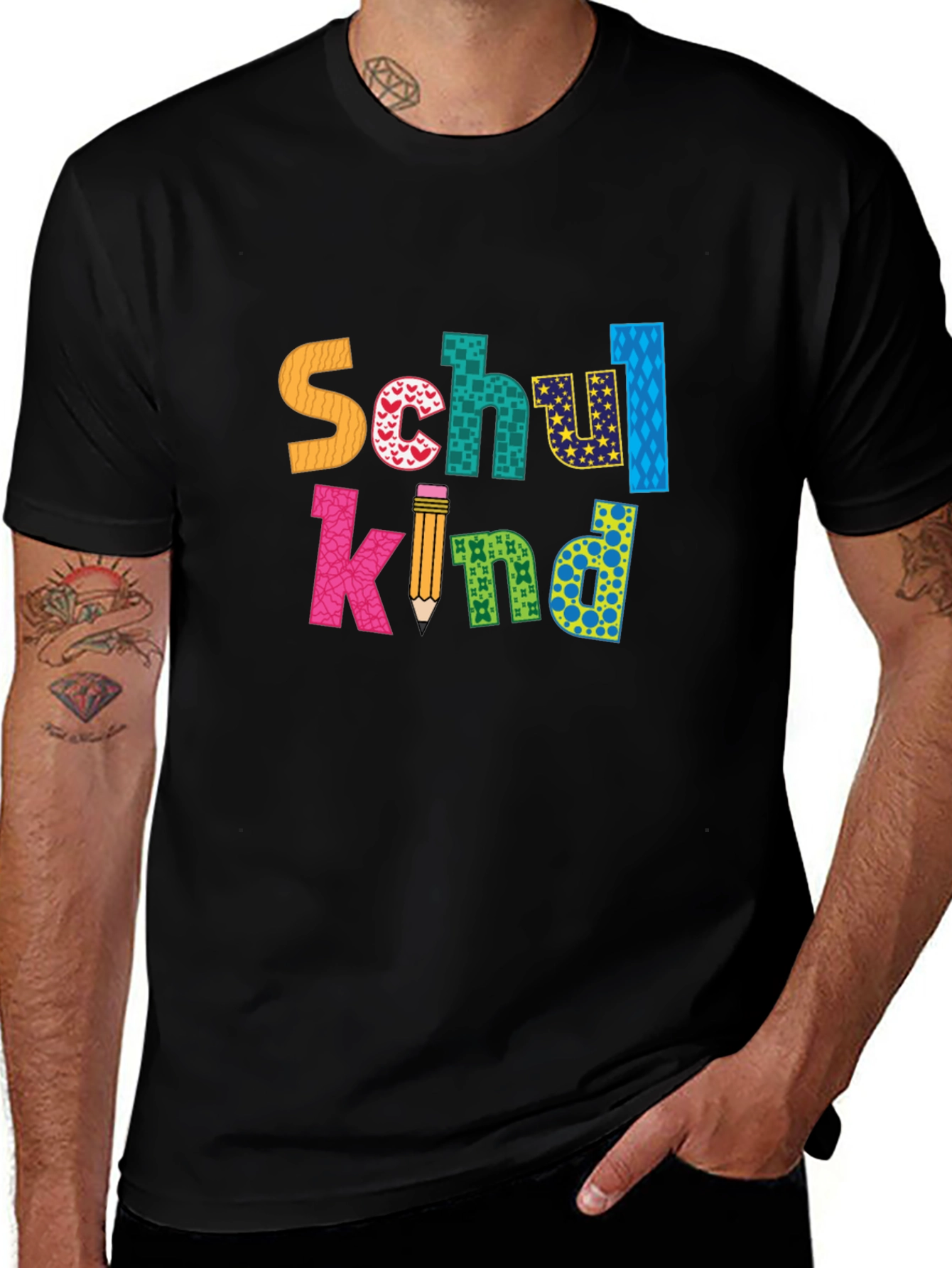 Variant 14 of Schulkind Colorful Graphic T-Shirt