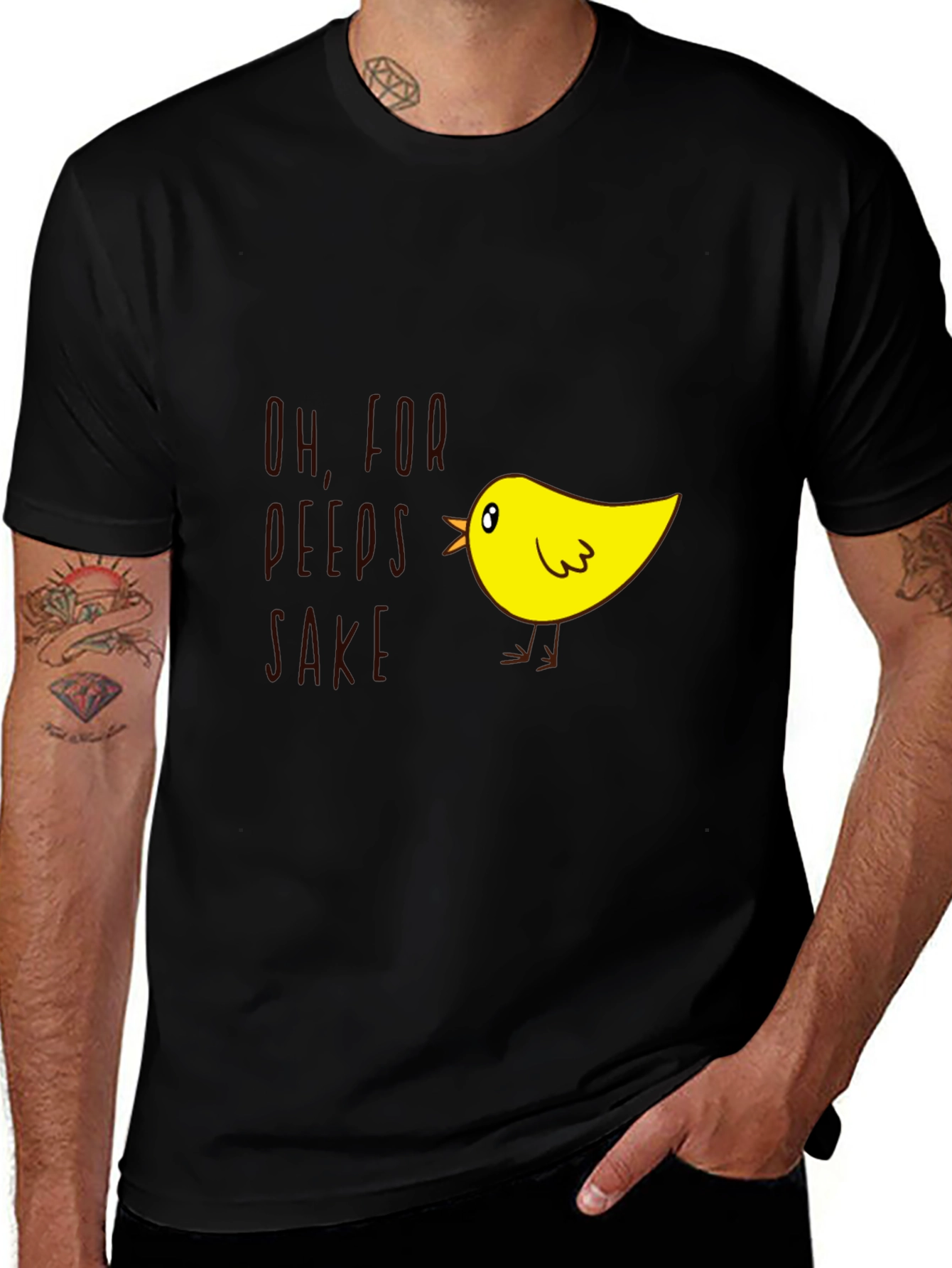 Variant 20 of Funny Chick T-Shirt - "Oh, For Peep's Sake!"