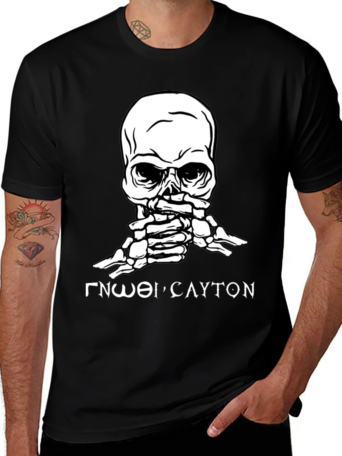 Variant 5 of Skull & Bones Graphic Tee - Know Thyself T-Shirt