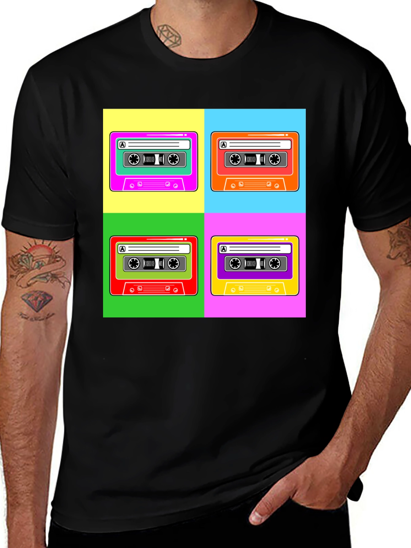 Variant 3 of Retro Cassette Tape T-Shirt, Vintage 80s Style Pop Art Tee