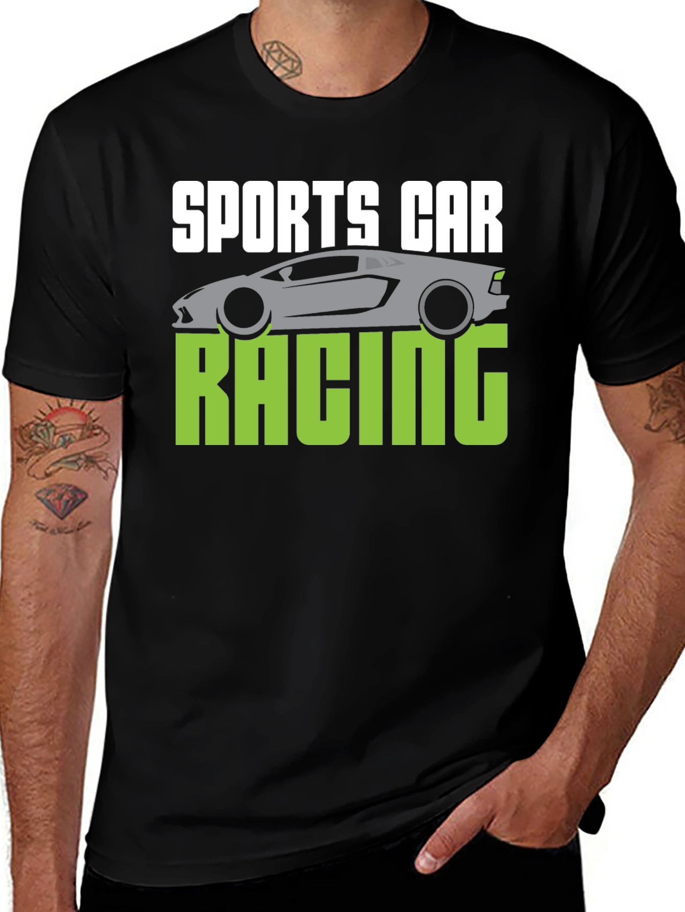 Variant 29 of Sports Car Racing Graphic Tee