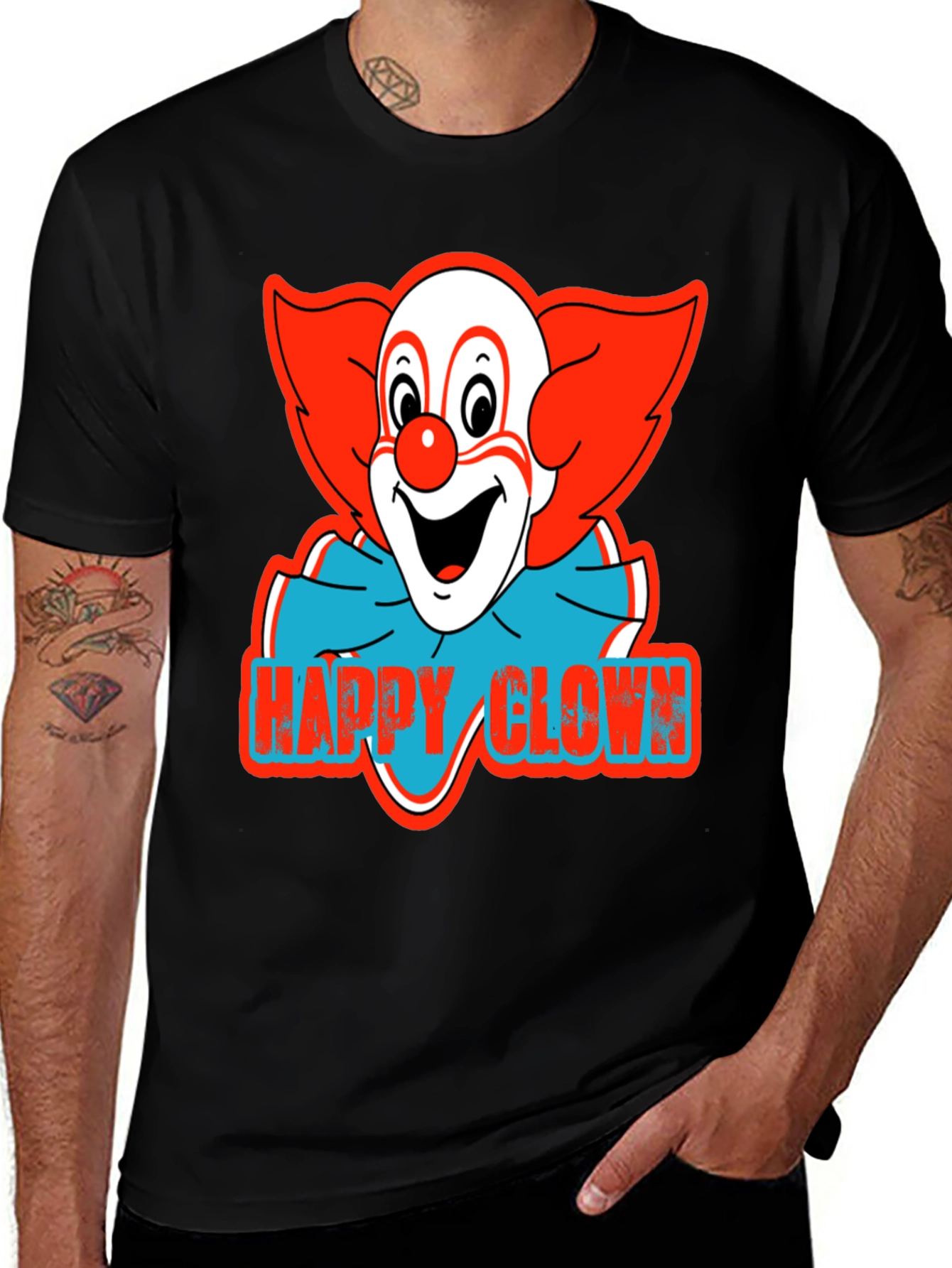 Variant 20 of Happy Clown Graphic Tee - Classic Clown Shirt