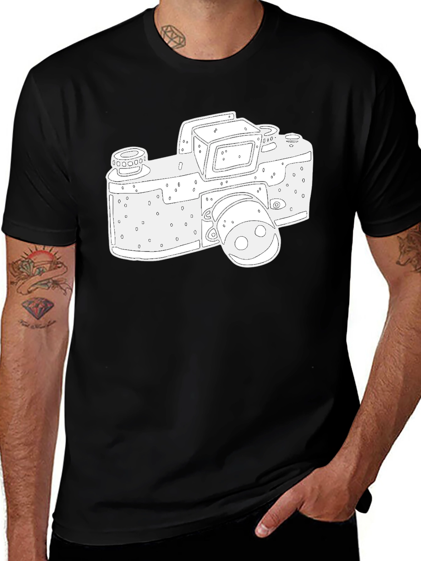Variant 29 of Retro Camera T-Shirt - Cool Graphic Tee