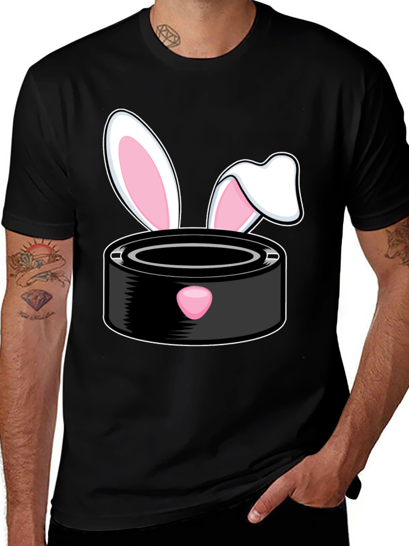 Funny Easter Bunny Hockey Puck T-Shirt