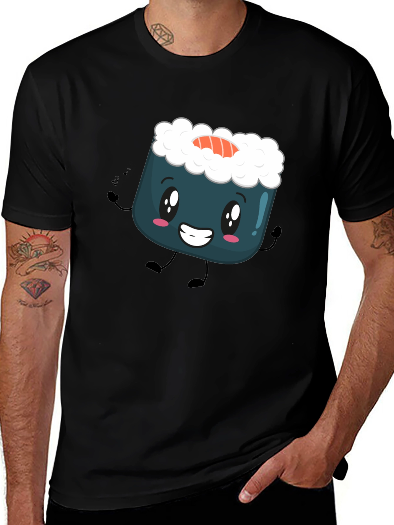 Variant 12 of Sushi Cartoon Graphic Tee
