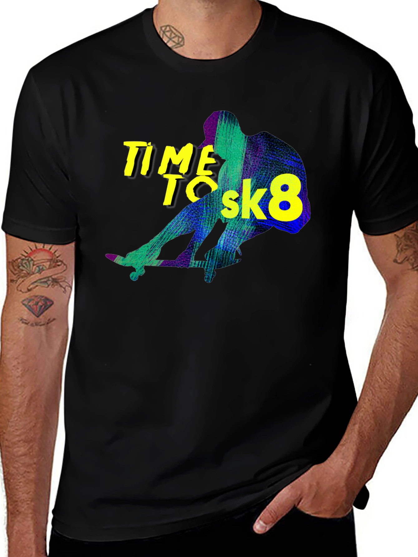 Variant 13 of Time To Sk8 Graphic Tee
