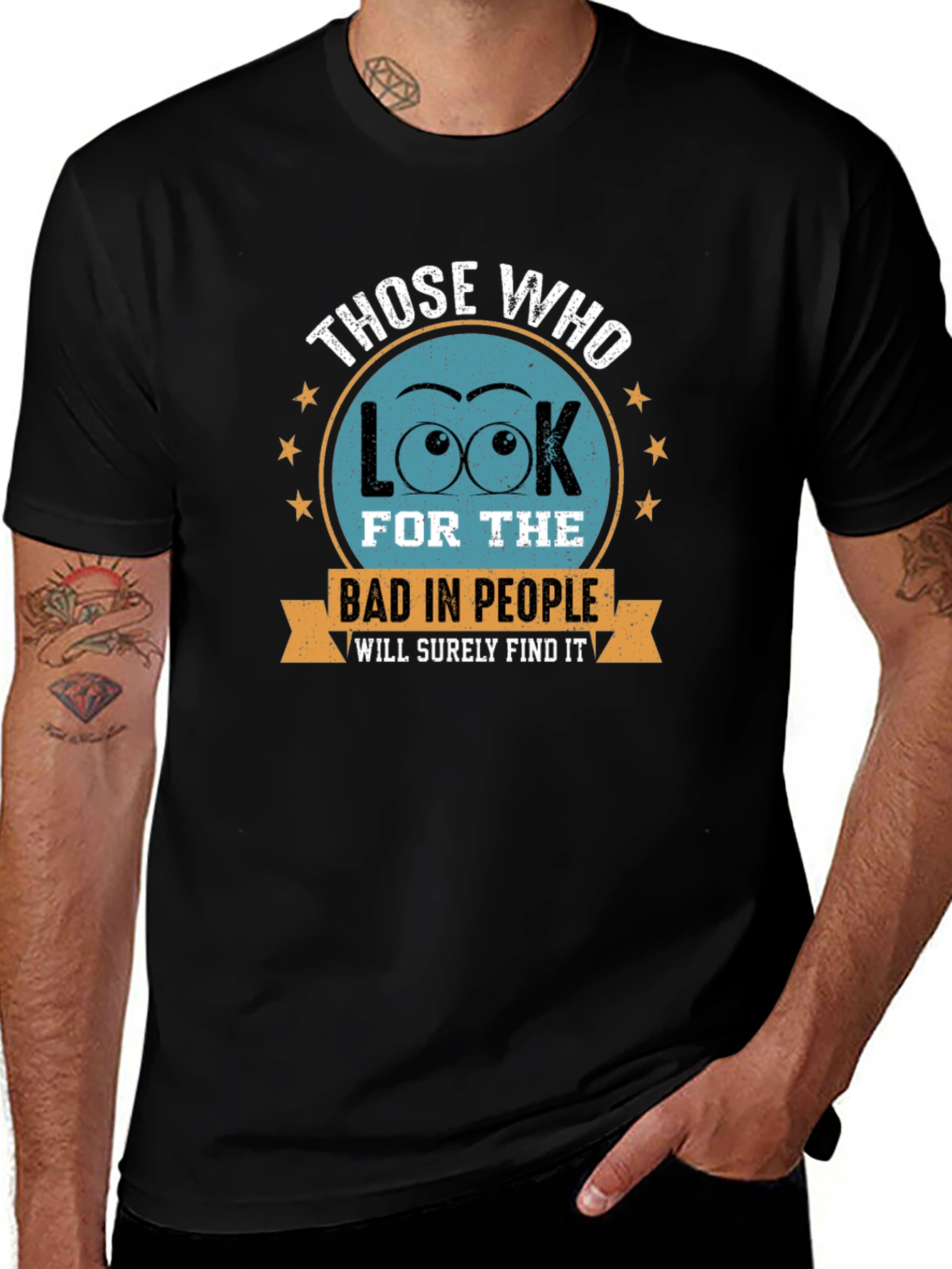 Variant 26 of Eye See Bad People T-Shirt - Find the Good!