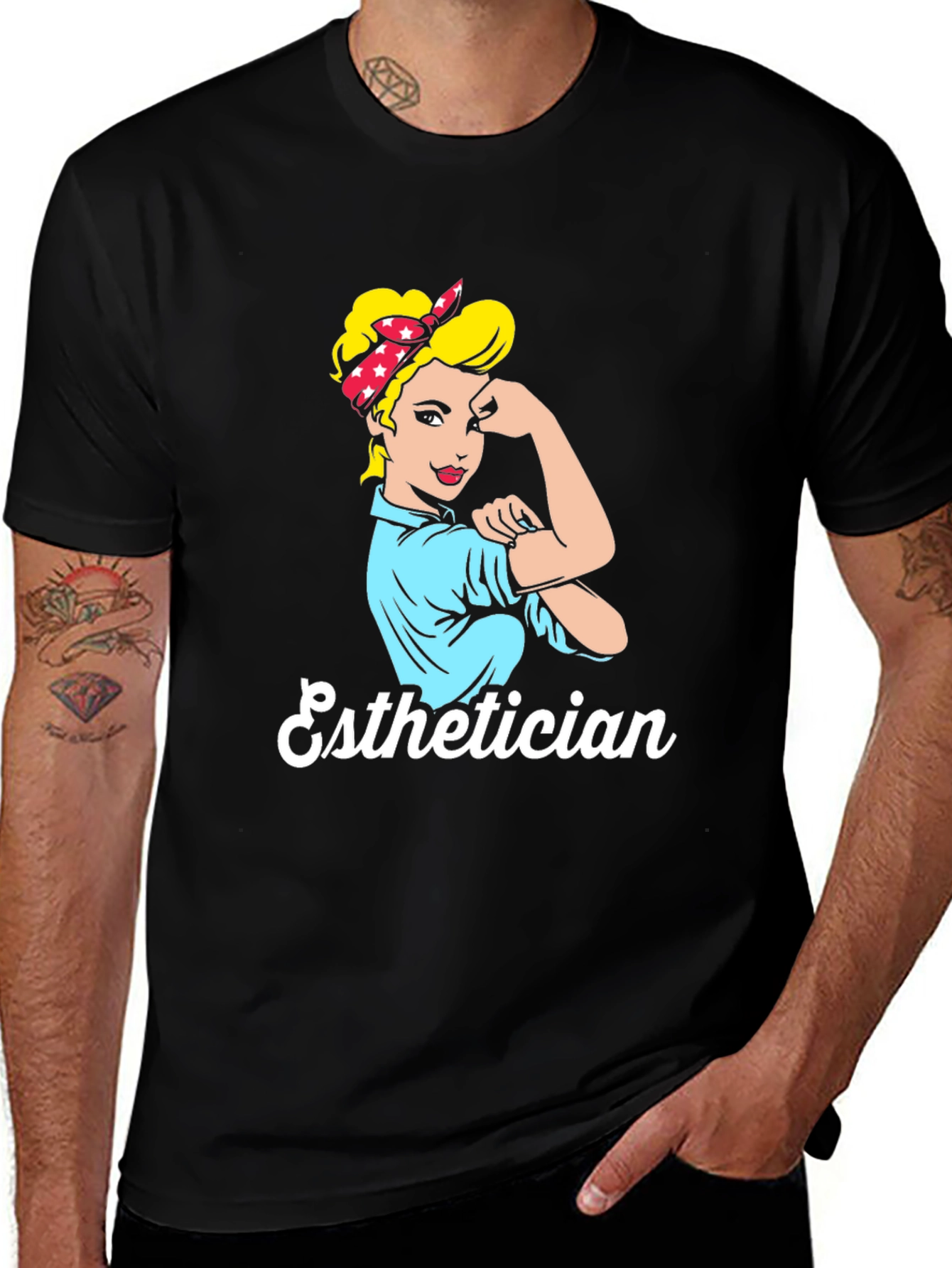 Esthetician Rosie the Riveter T-Shirt