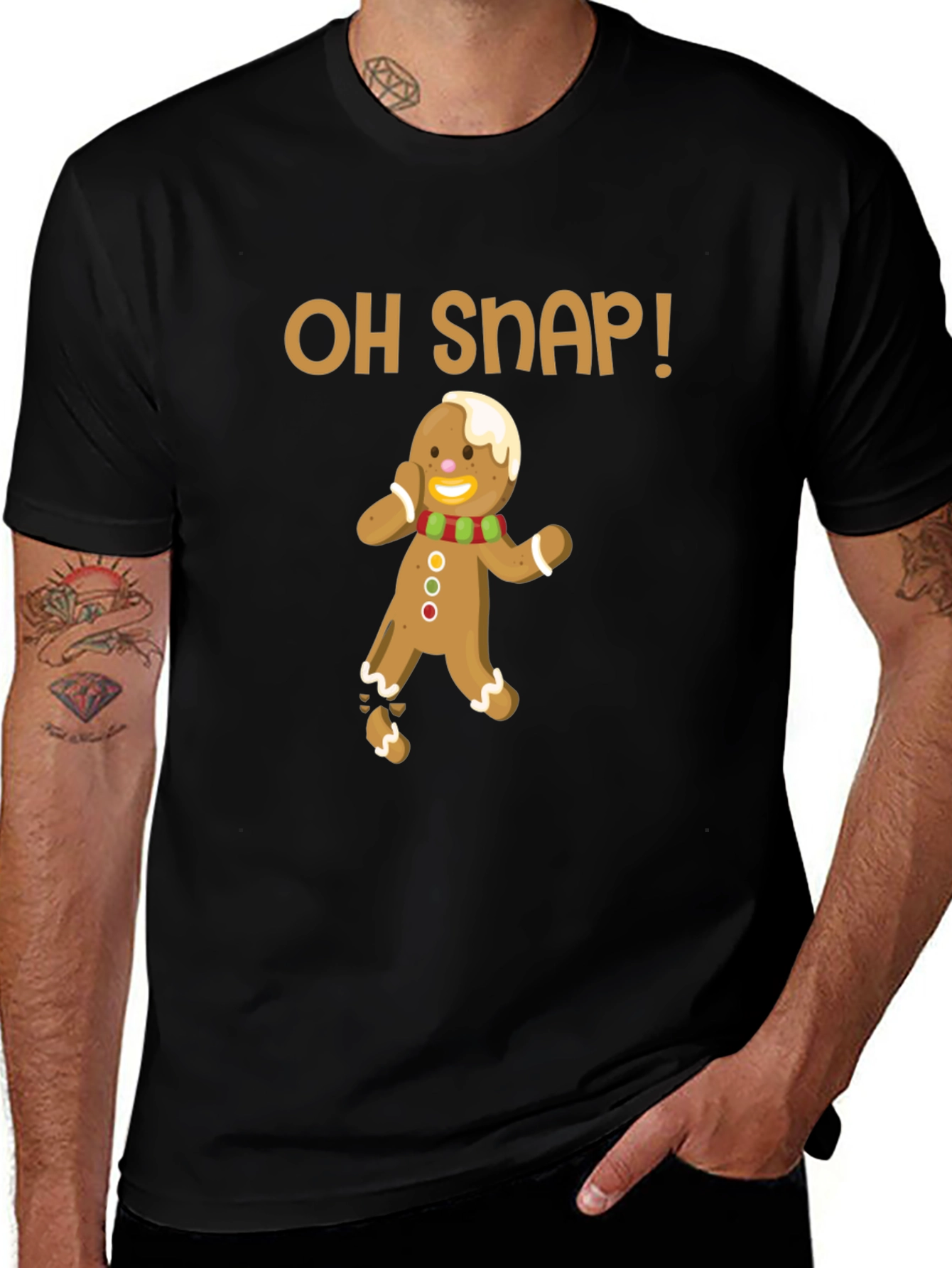 Variant 18 of Oh Snap! Funny Gingerbread Man Christmas T-Shirt