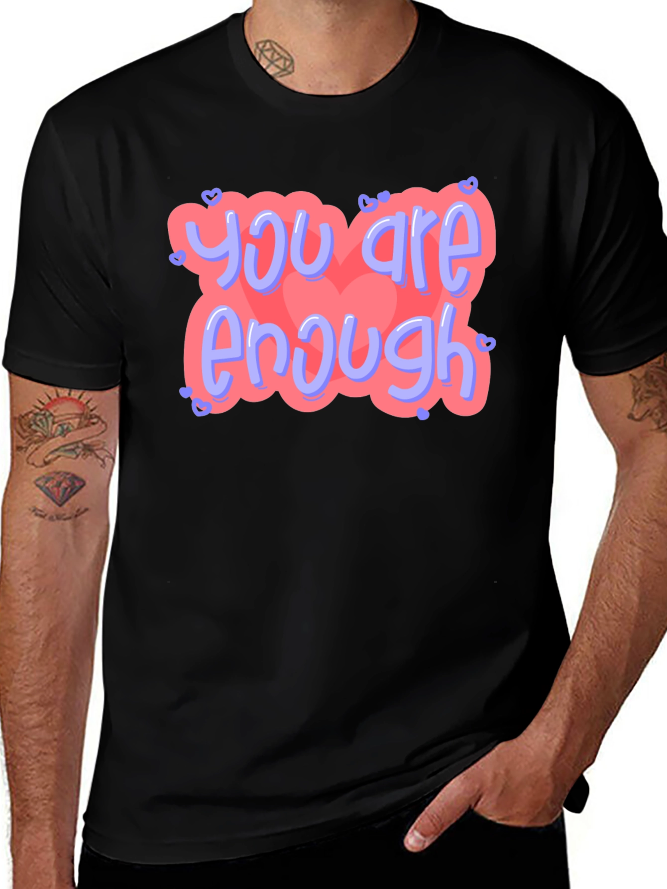 Variant 15 of You Are Enough T-Shirt Black