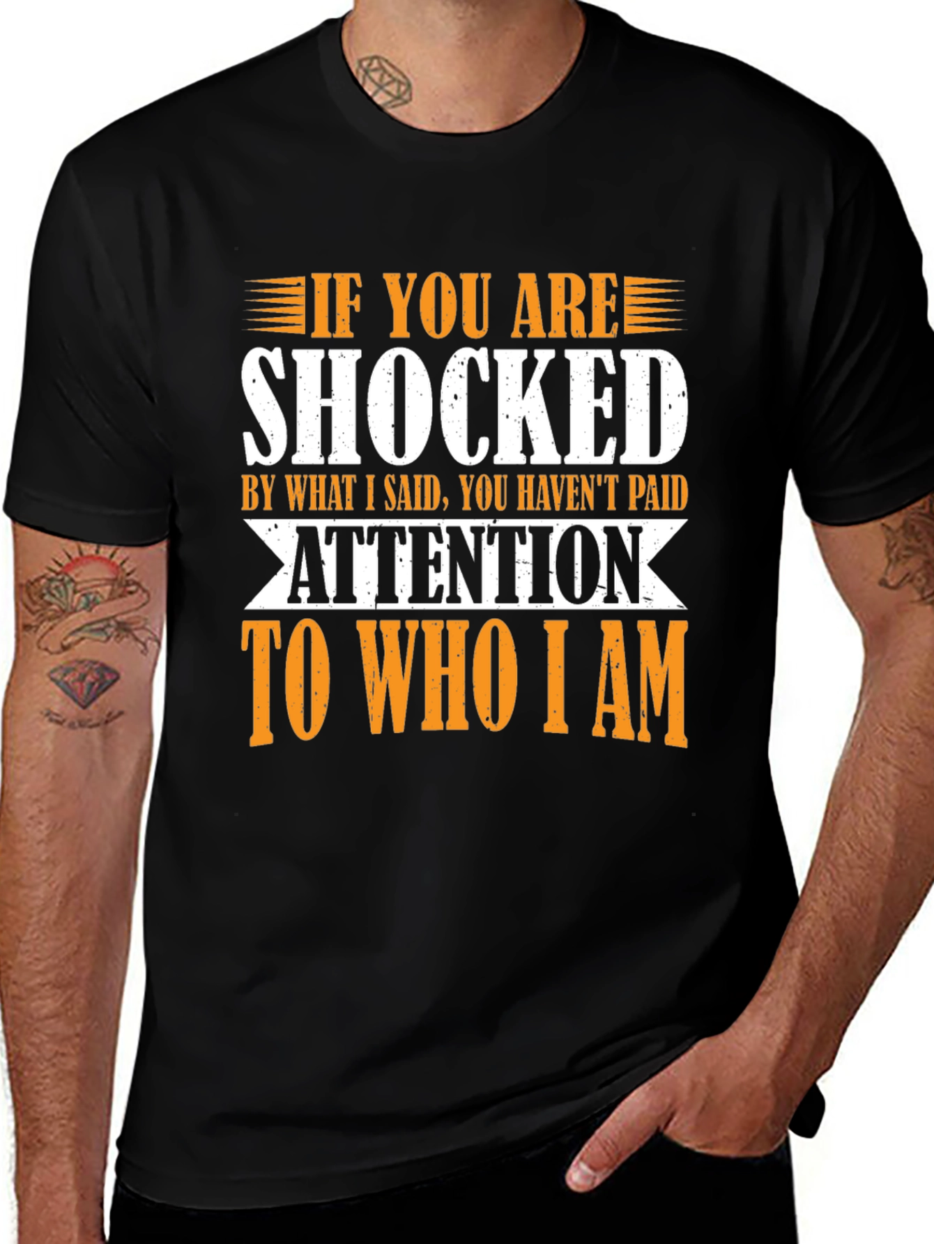 Variant 29 of Shocked Funny Sarcastic Graphic T-Shirt