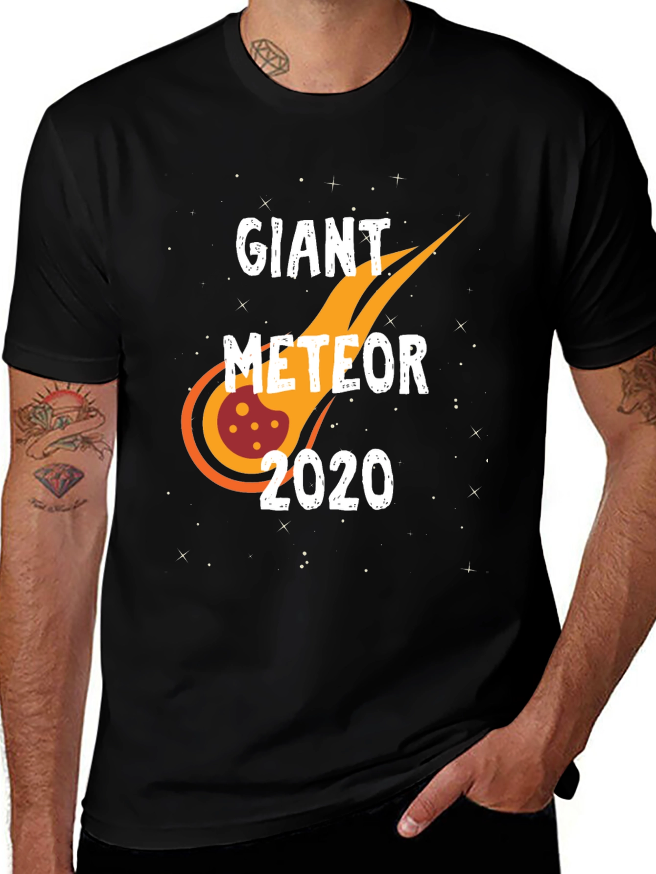 Variant 3 of Giant Meteor 2020 Black Graphic T-Shirt