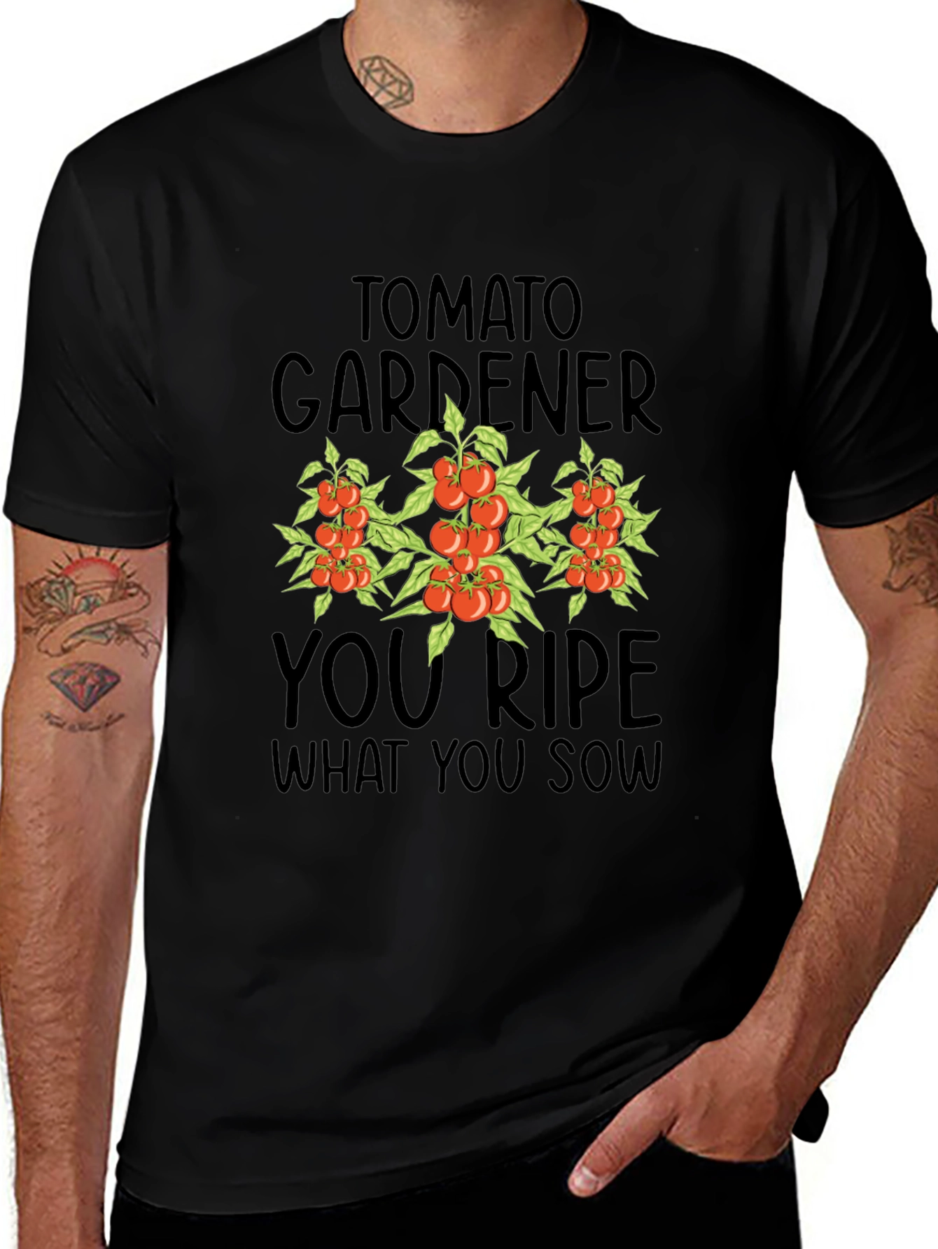 Variant 6 of Tomato Gardener Graphic T-Shirt - You Ripe What You Sow