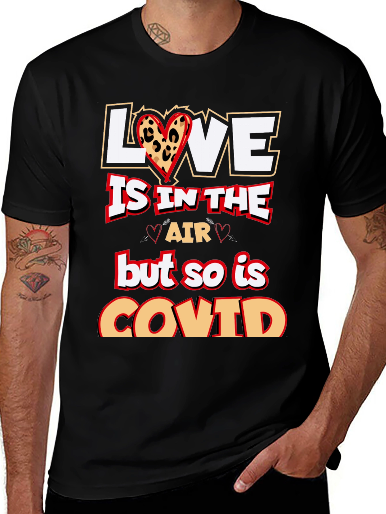 Variant 14 of Love is in the Air COVID T-Shirt
