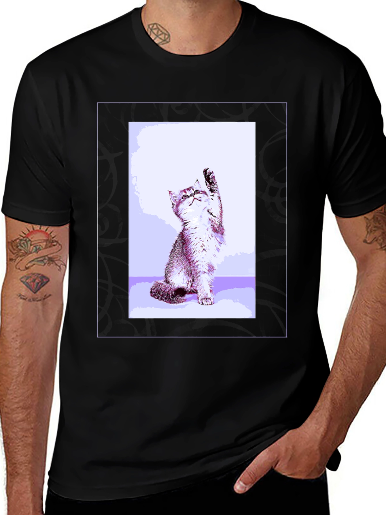 Variant 28 of Cat Graphic T-Shirt