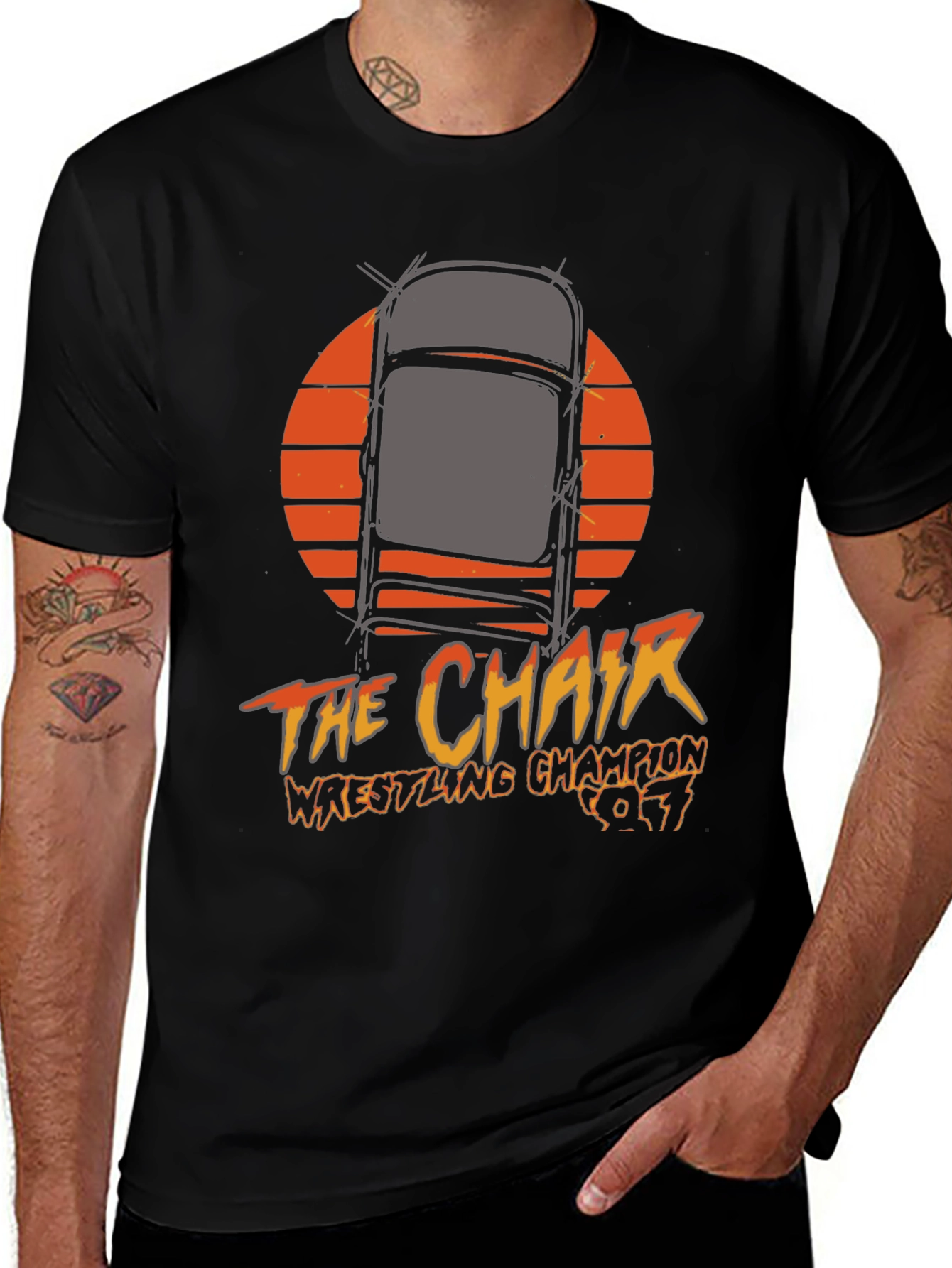 Variant 27 of The Chair Wrestling Champion Graphic T-Shirt
