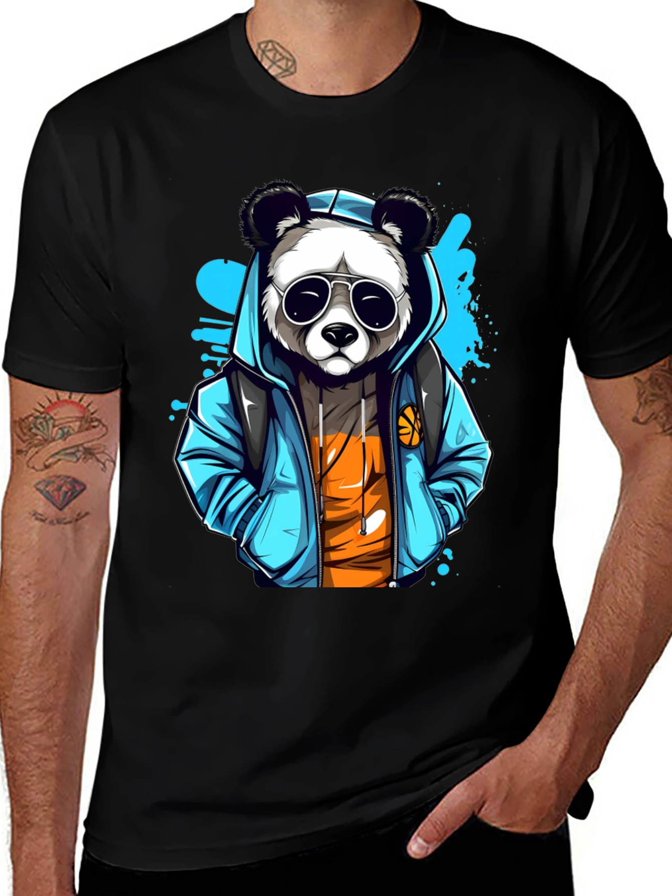Variant 17 of Cool Panda Graphic T-Shirt