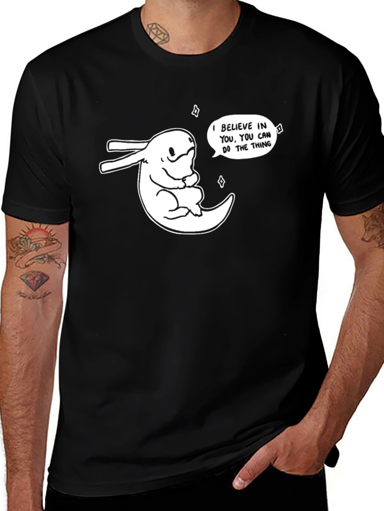Variant 7 of Believe in You T-Shirt - Cute Moon Creature Design