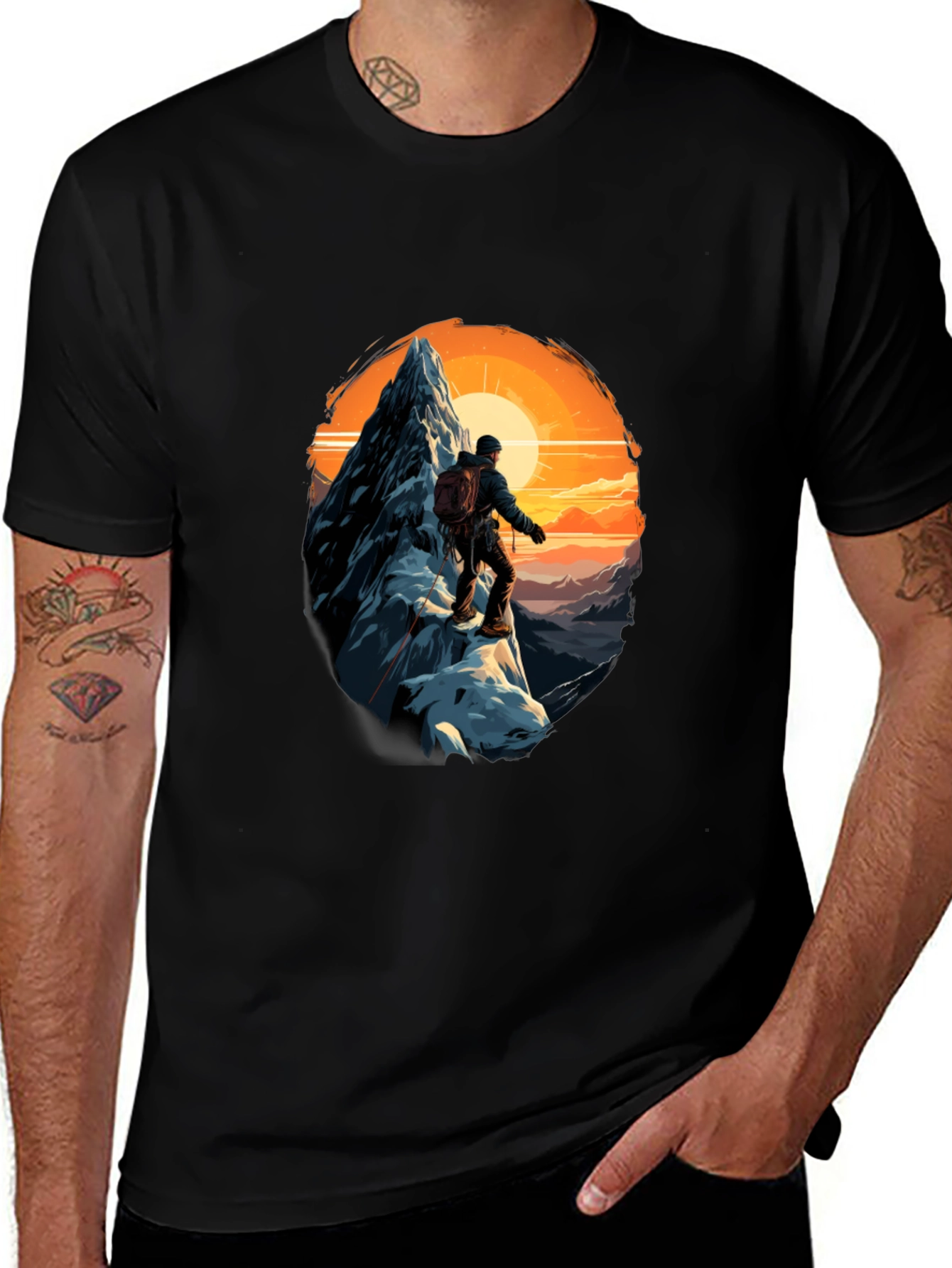 Mountain Climber Graphic Tee - Adventure Awaits