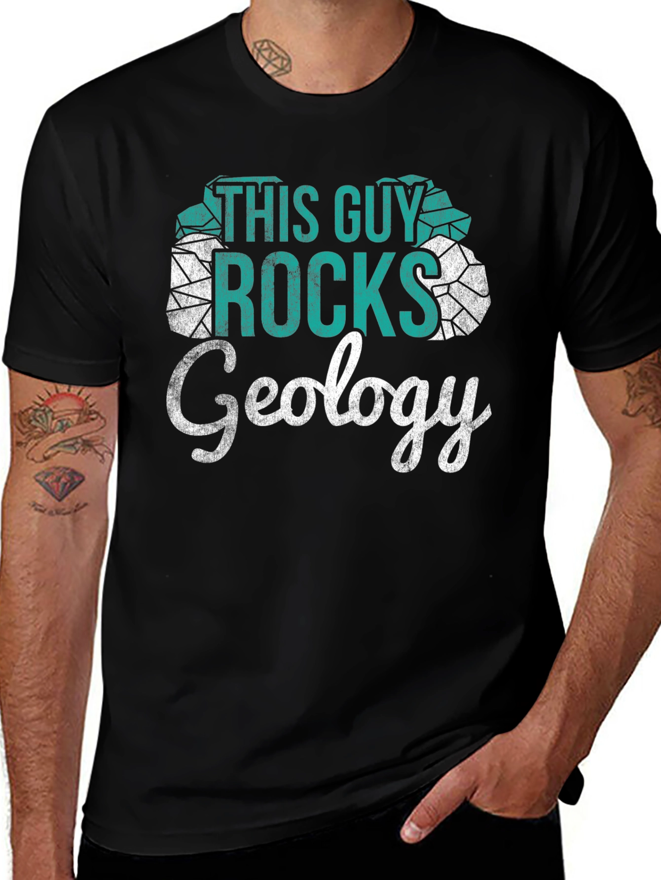 Variant 28 of This Guy Rocks Geology T-Shirt