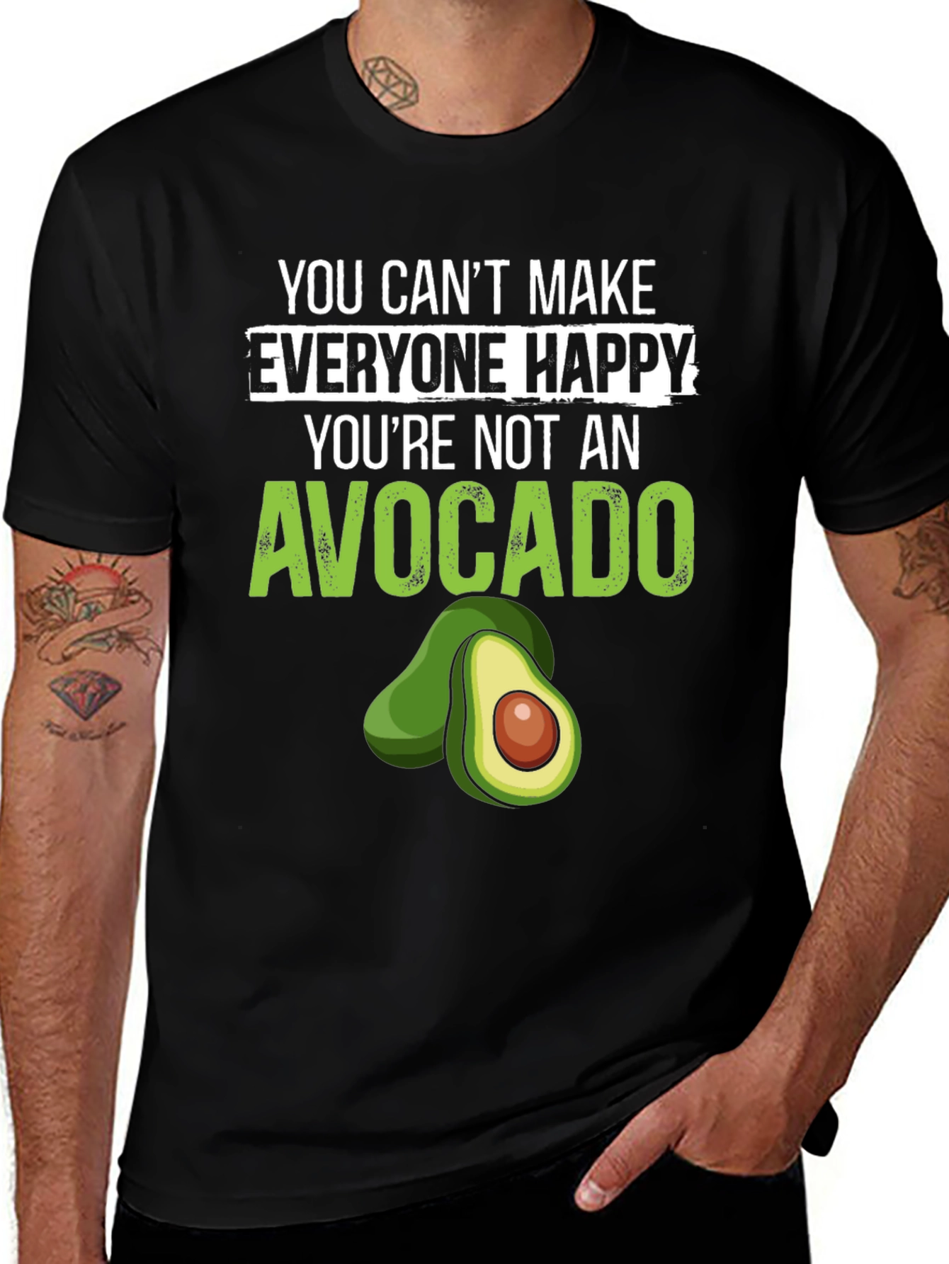 Variant 9 of Funny Avocado T-Shirt - Make Everyone Happy