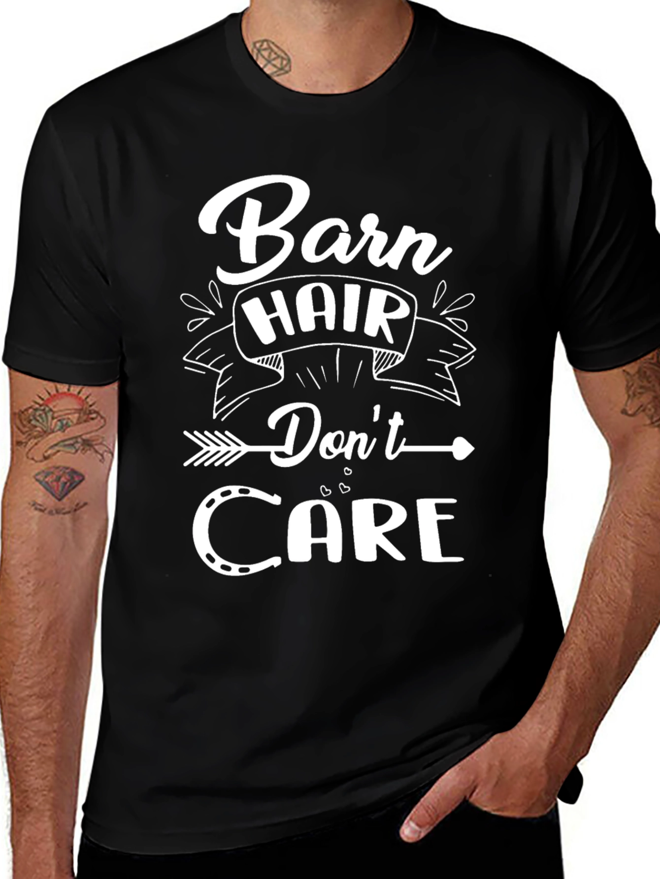 Variant 13 of Barn Hair Don't Care Graphic T-Shirt