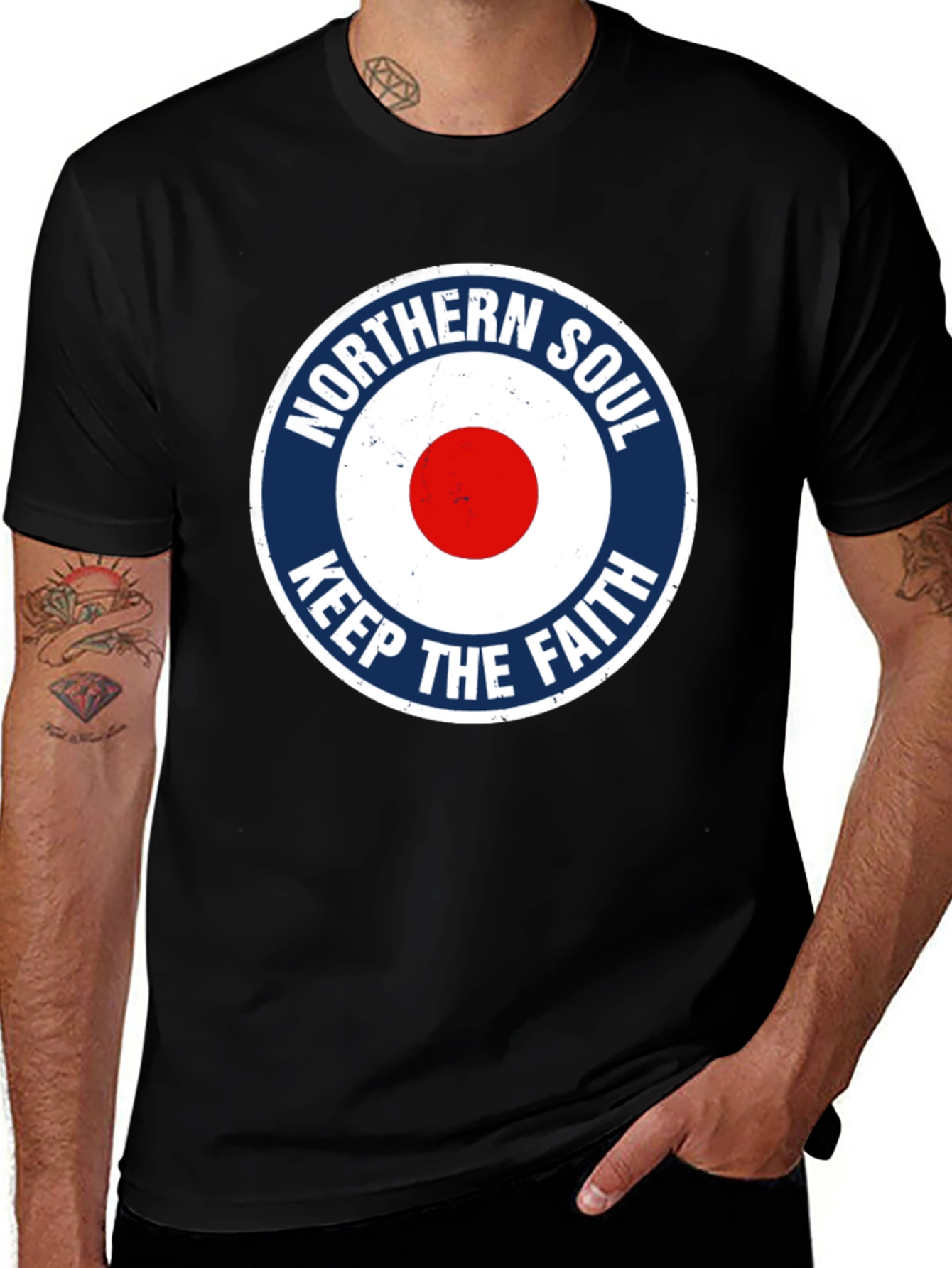 Northern Soul Keep The Faith Black T-Shirt
