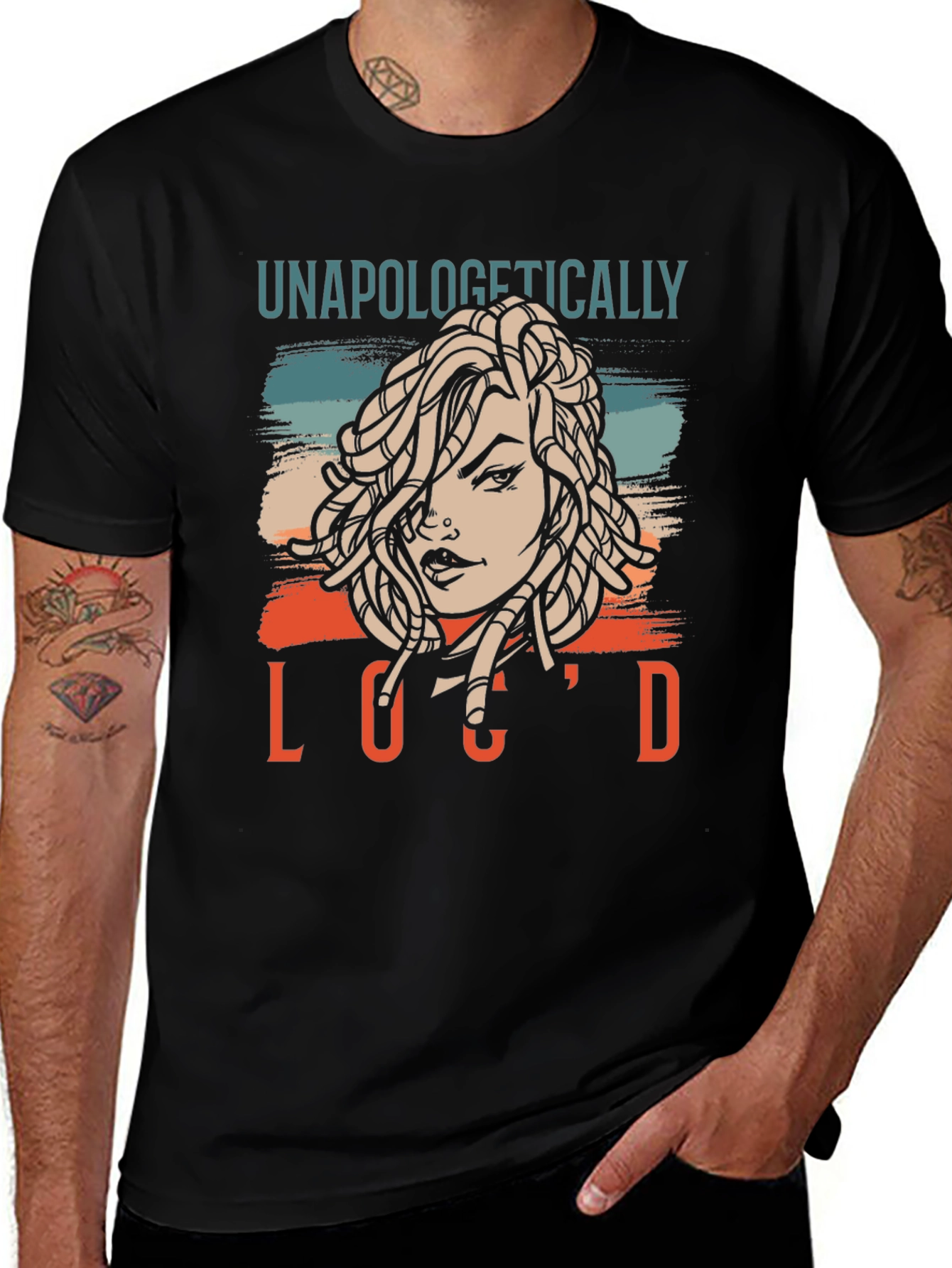 Unapologetically Loc'd Graphic T-Shirt - Black