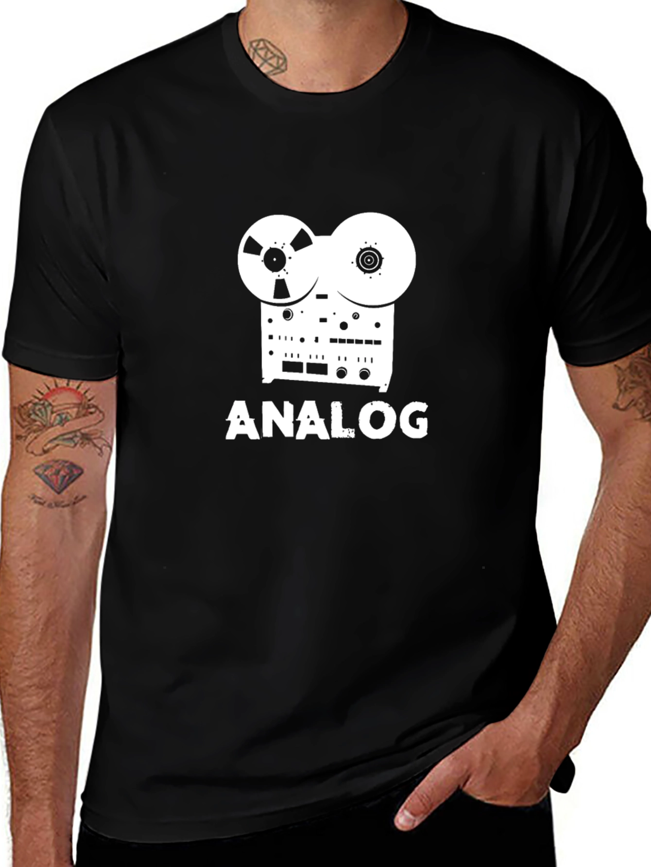 Variant 14 of Analog Reel-to-Reel Tape Recorder T-Shirt