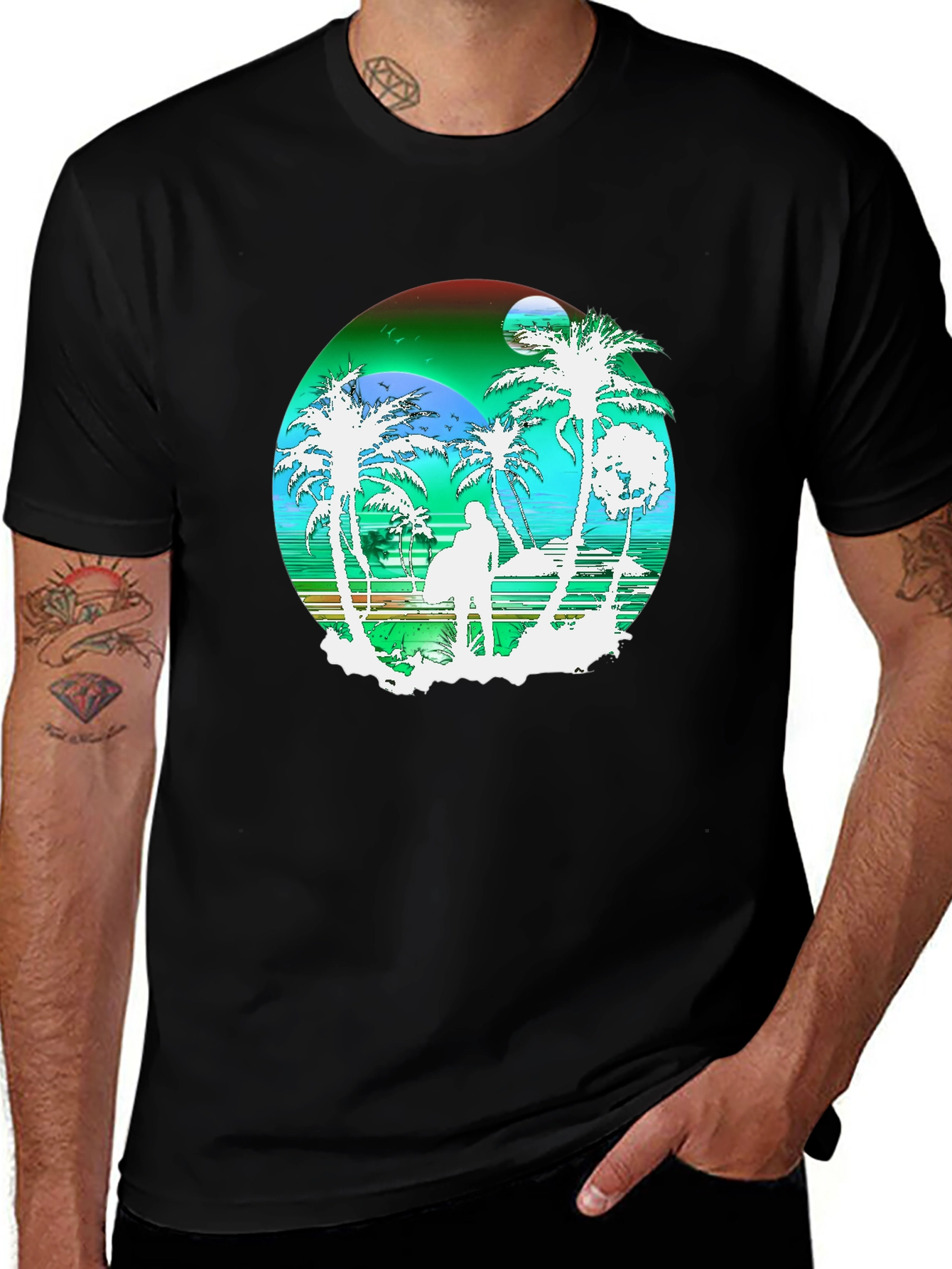 Variant 11 of Tropical Beach T-Shirt