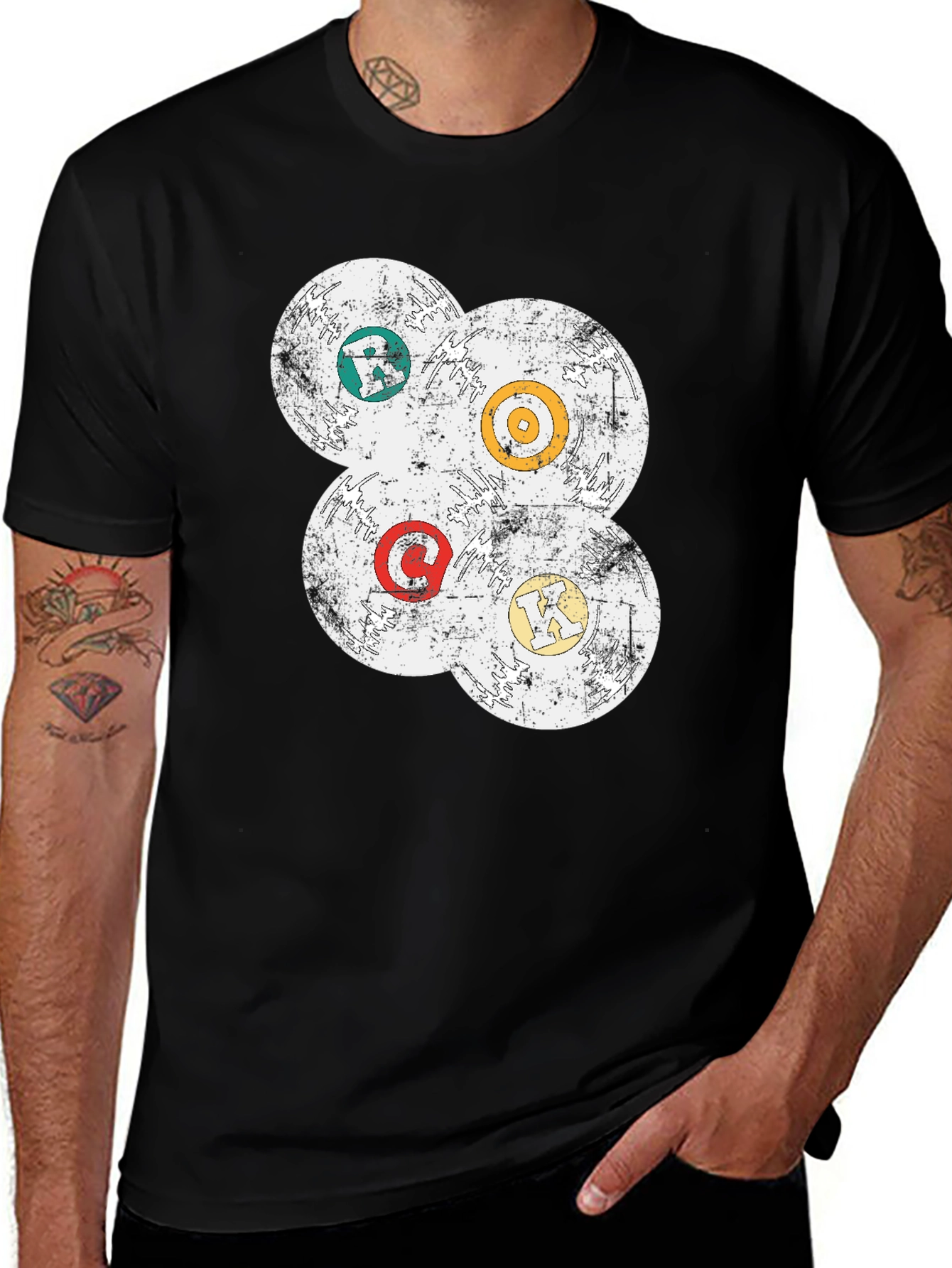 Variant 8 of Grunge Record Label Style Tee