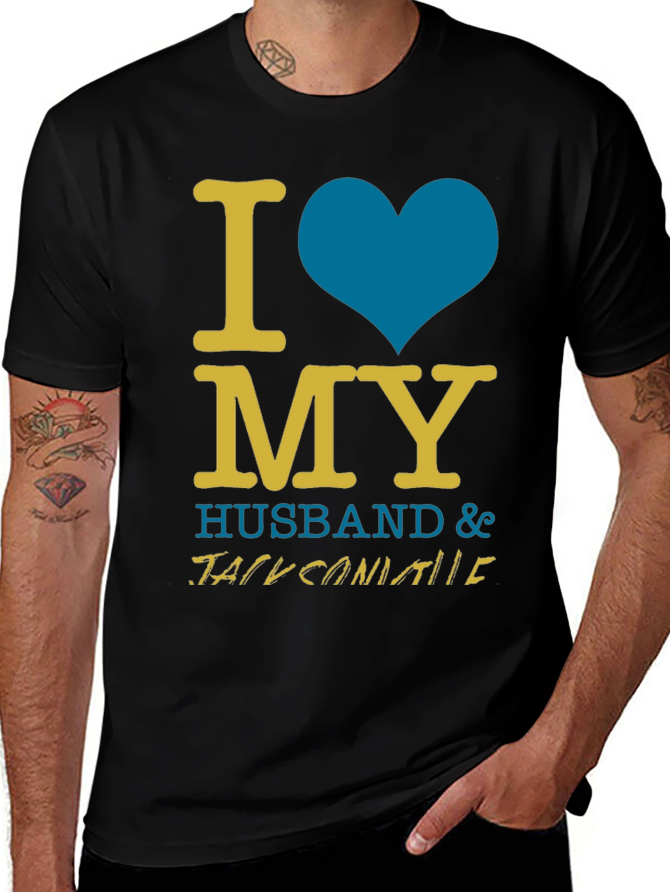 Variant 20 of I Love My Husband T-Shirt - Jacksonville Fan Apparel