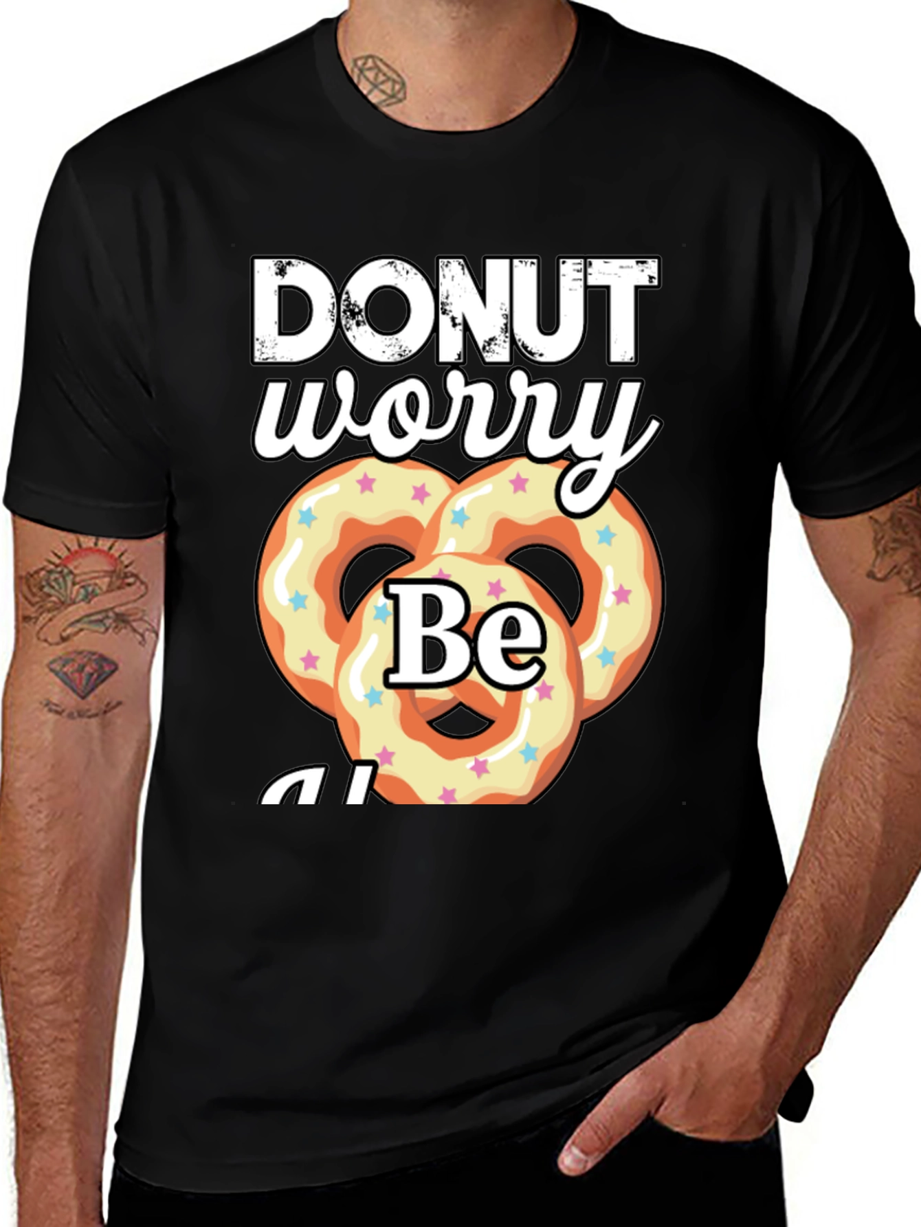 Variant 22 of Donut Worry Be Happy T-Shirt