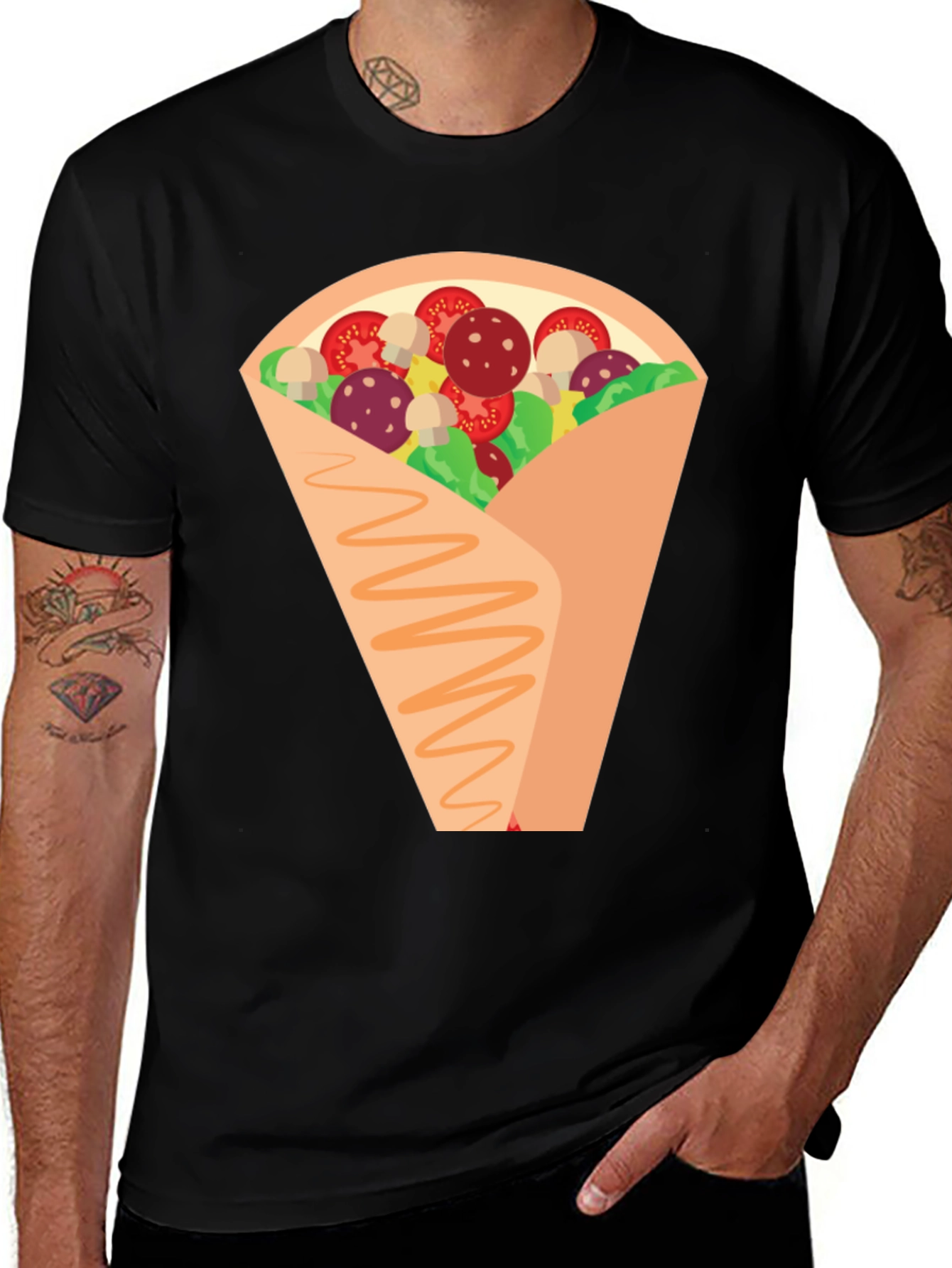 Variant 13 of Novelty Crepe Graphic T-Shirt