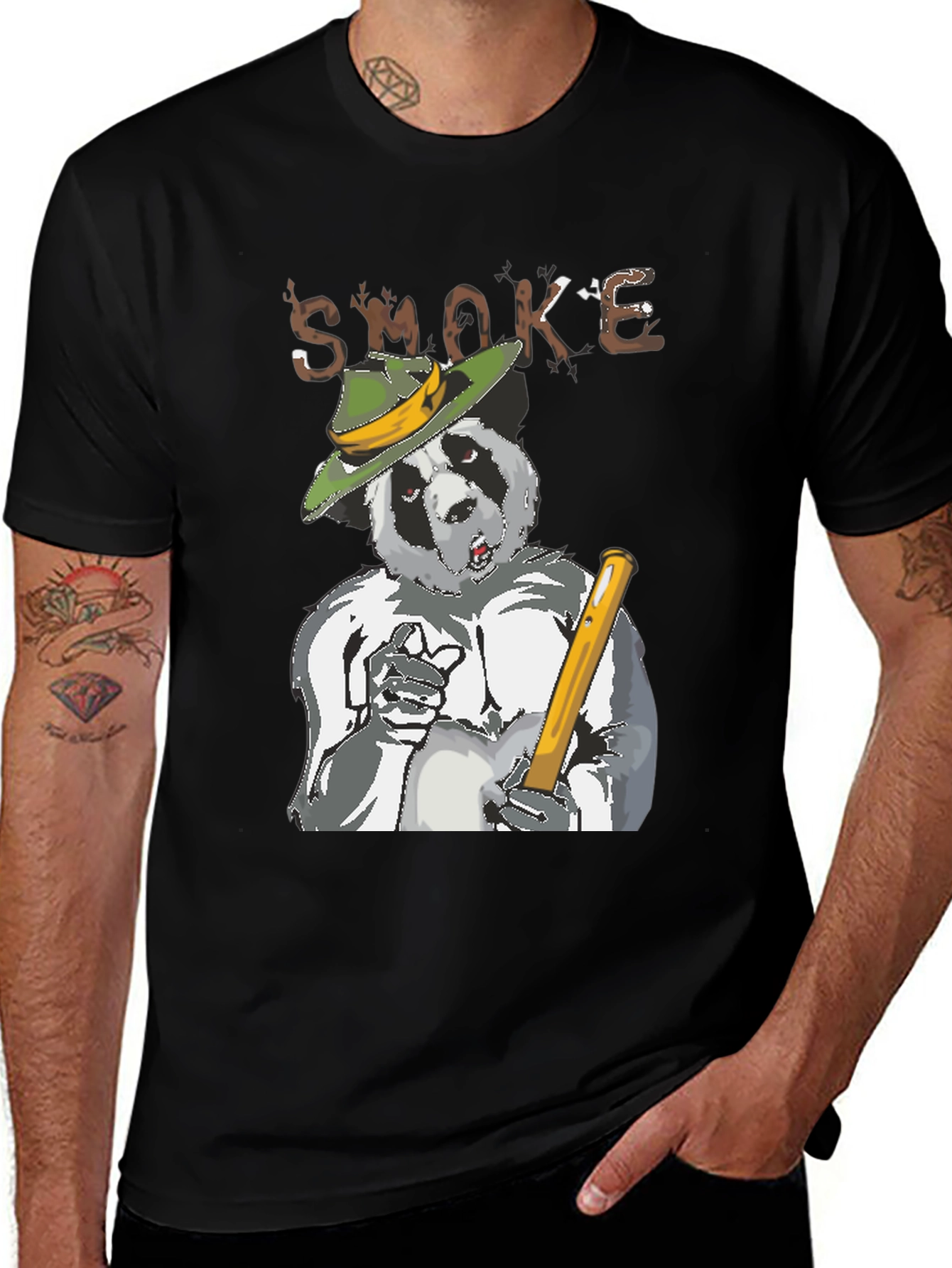 Variant 7 of Smokey Bear Panda T-Shirt - Forest Fire Prevention