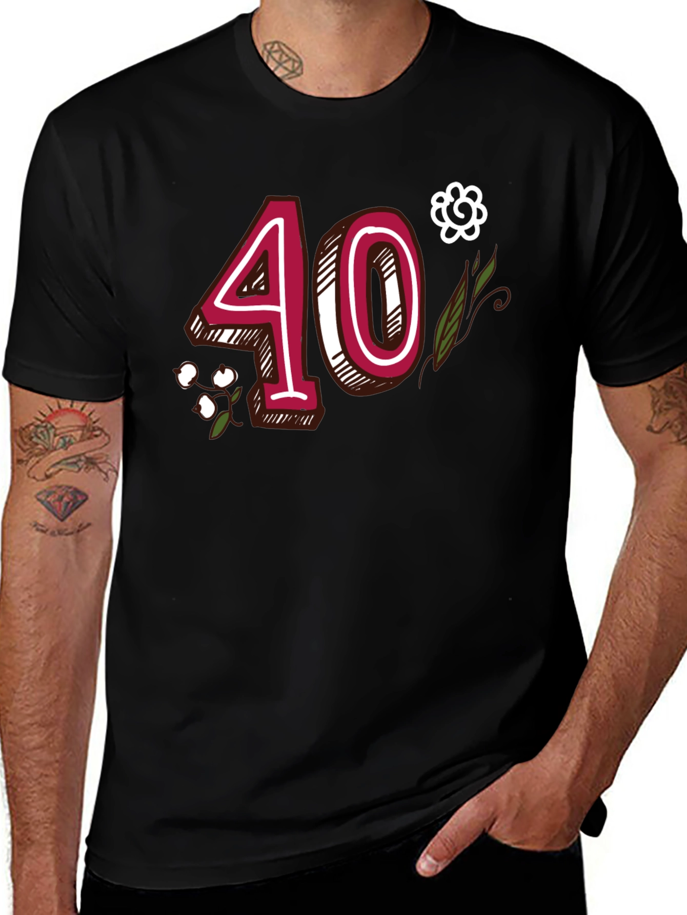 Fun 40th Birthday Graphic Tee