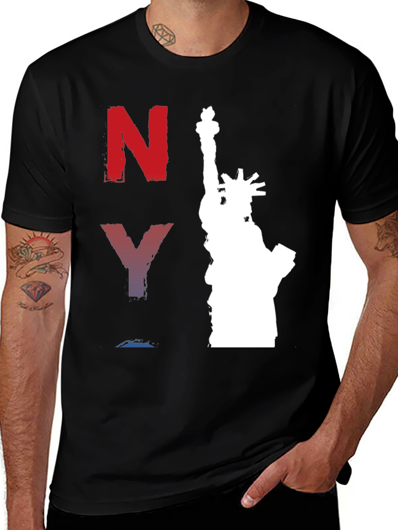 Variant 21 of NY Liberty Statue Graphic T-Shirt