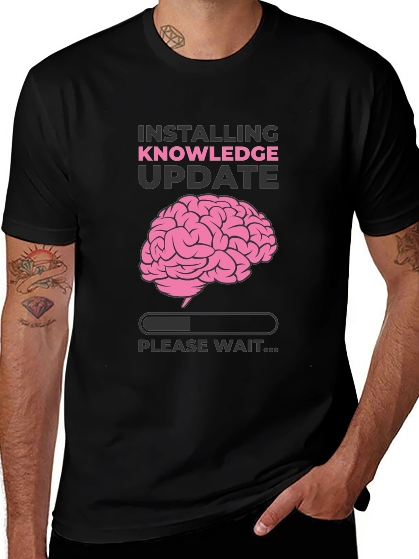 Variant 5 of Knowledge Update Black T-Shirt