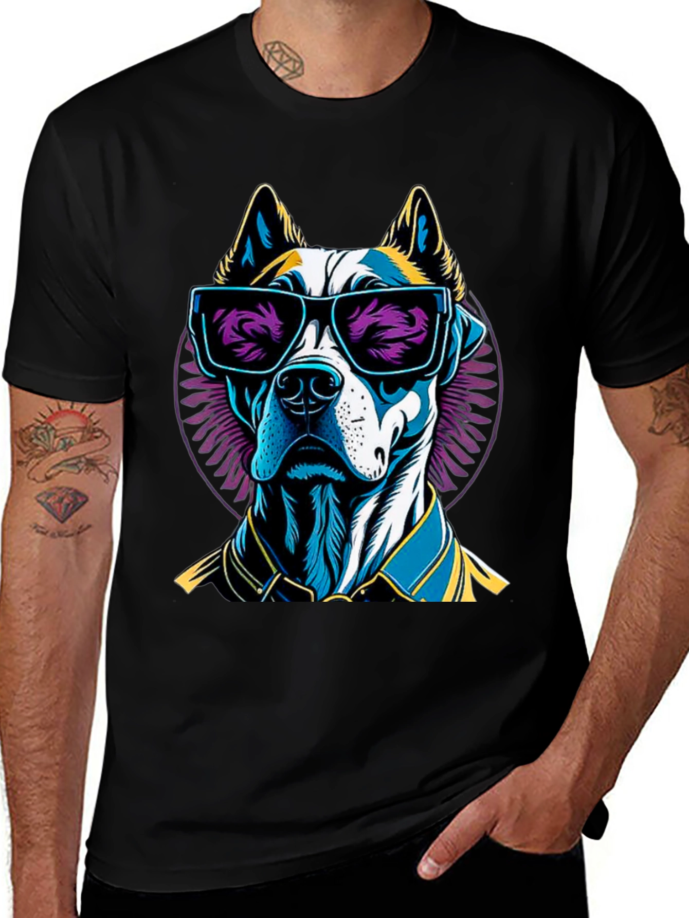 Variant 14 of Cool Dog Graphic Tee - Stylish Canine Design