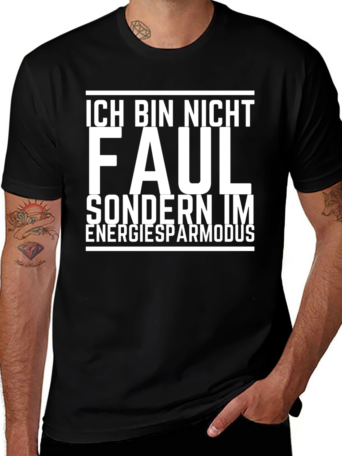 Variant 5 of Ich Bin Nicht Faul T-Shirt - German Saying Tee